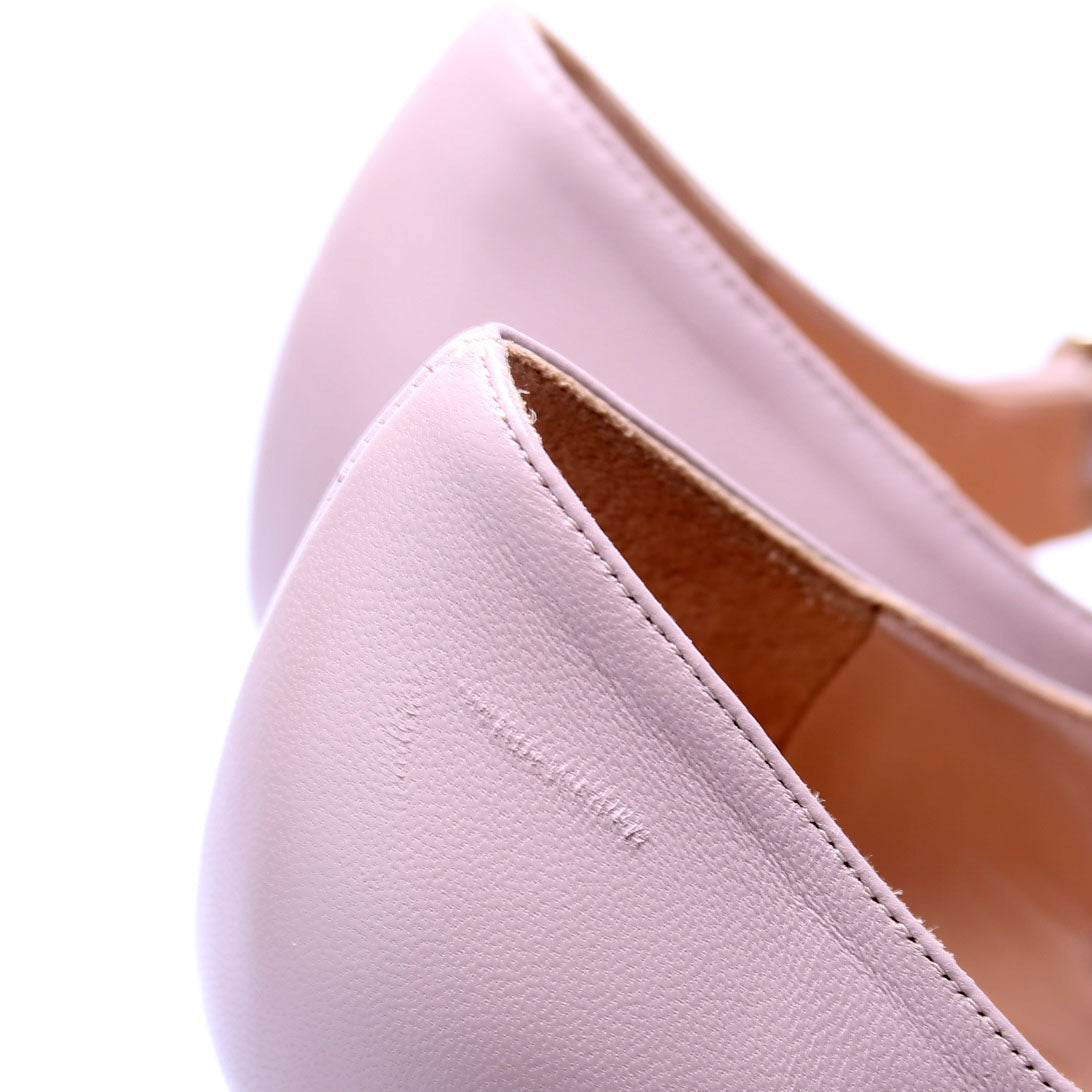 Valentino Mary Jane Patent Pumps Size 38 Taupe
