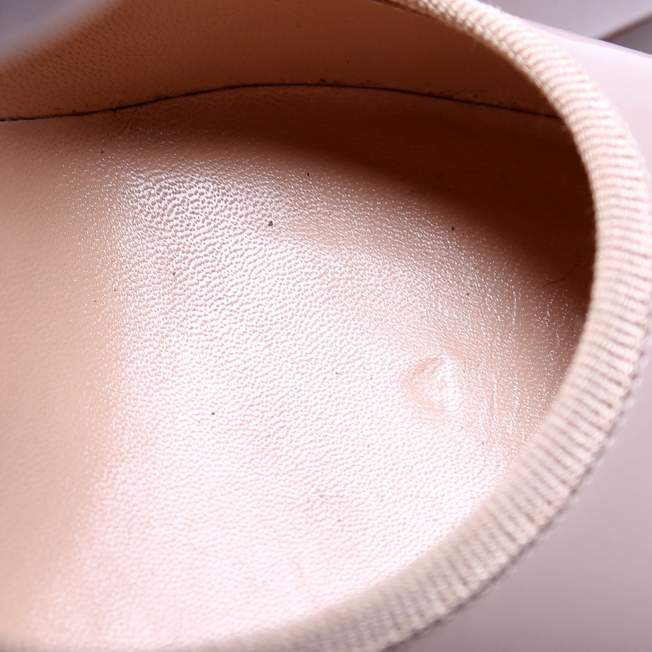 Valentino Mary Jane Patent Pumps Size 38 Taupe