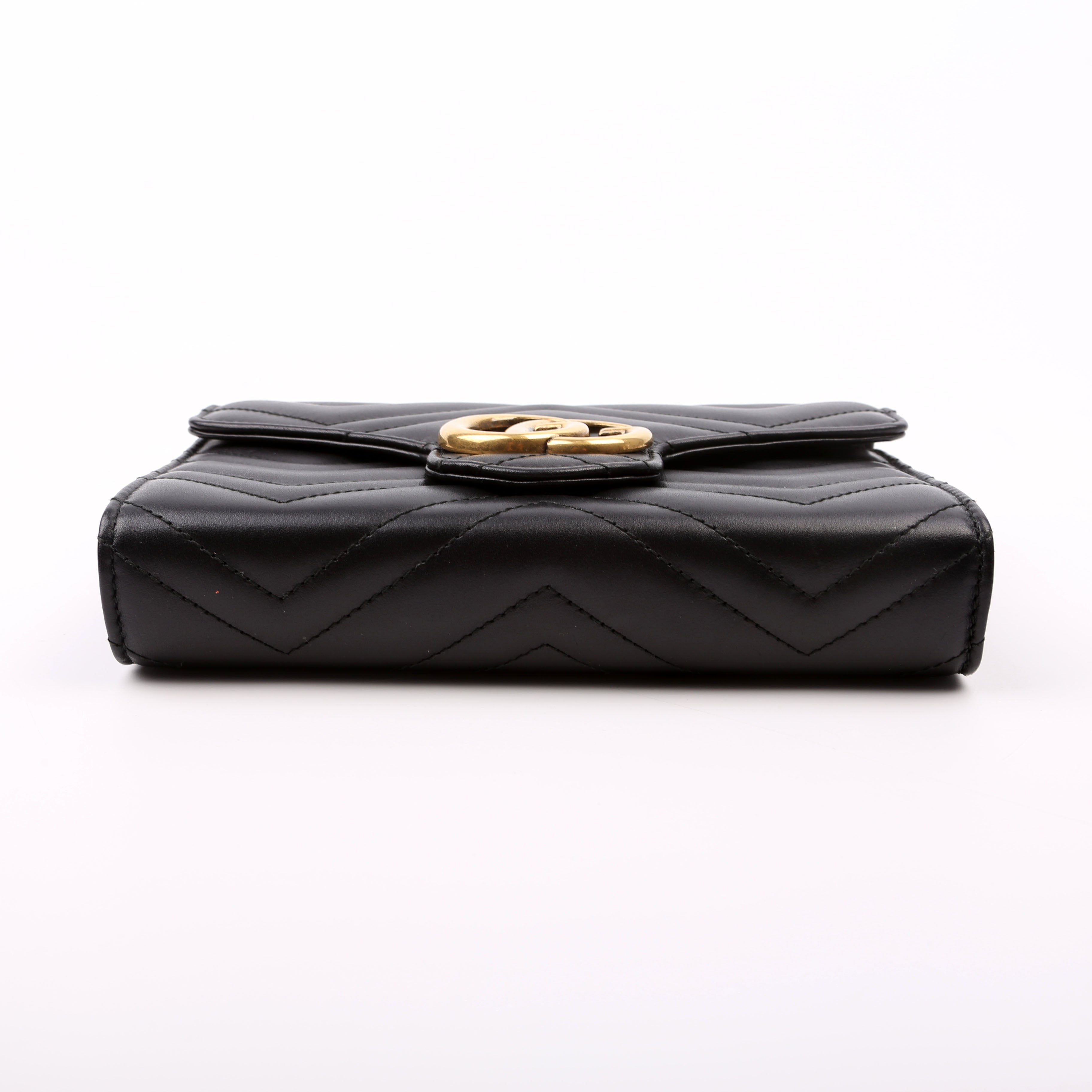 474575 Marmont Chain Wallet Black