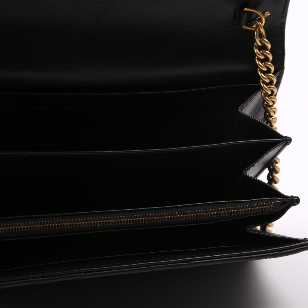 474575 Marmont Chain Wallet Black