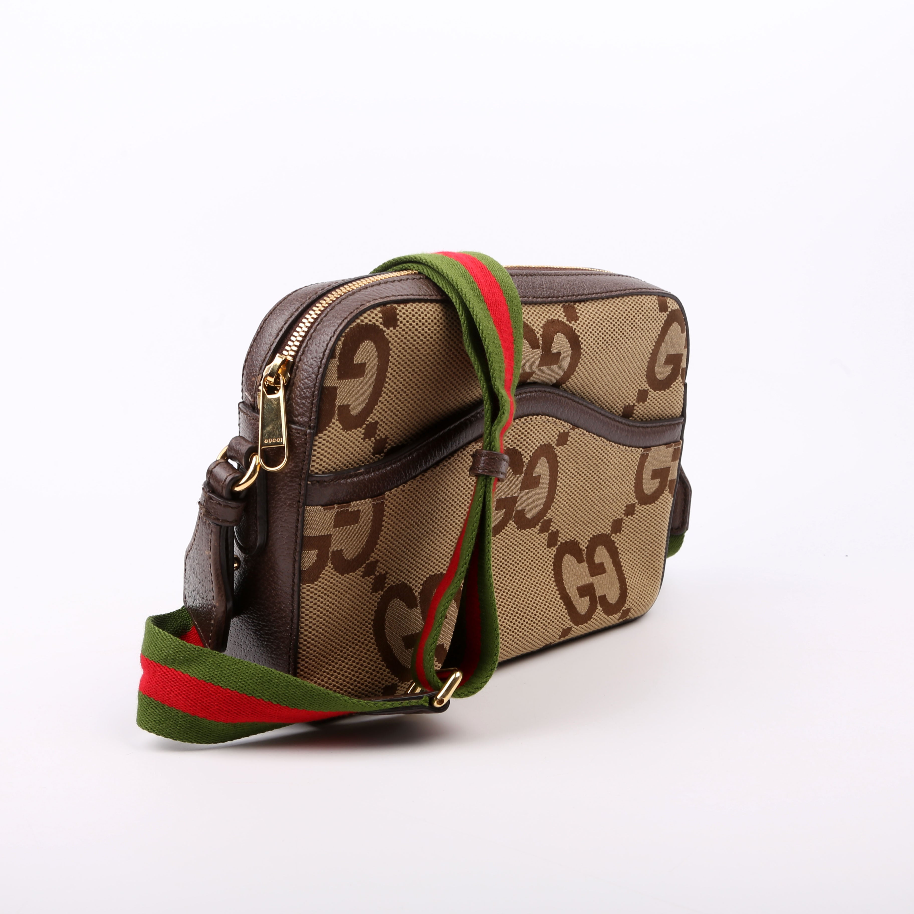 Gucci 675891 Jumbo GG Canvas Messenger