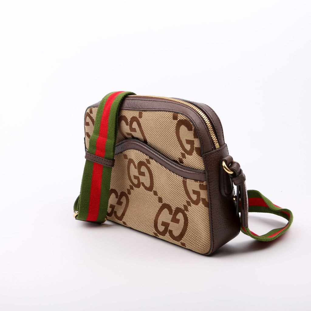 Gucci 675891 Jumbo GG Canvas Messenger