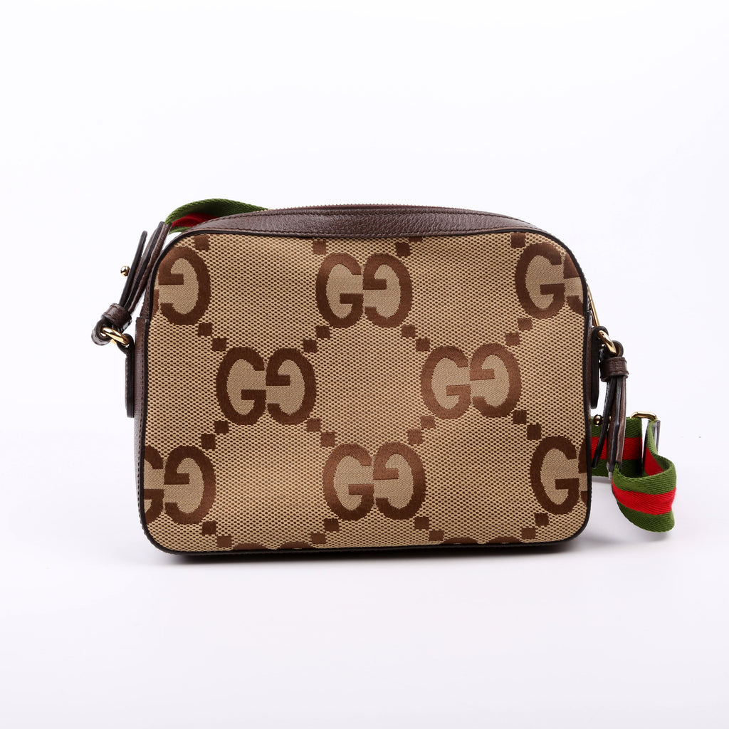 Gucci 675891 Jumbo GG Canvas Messenger