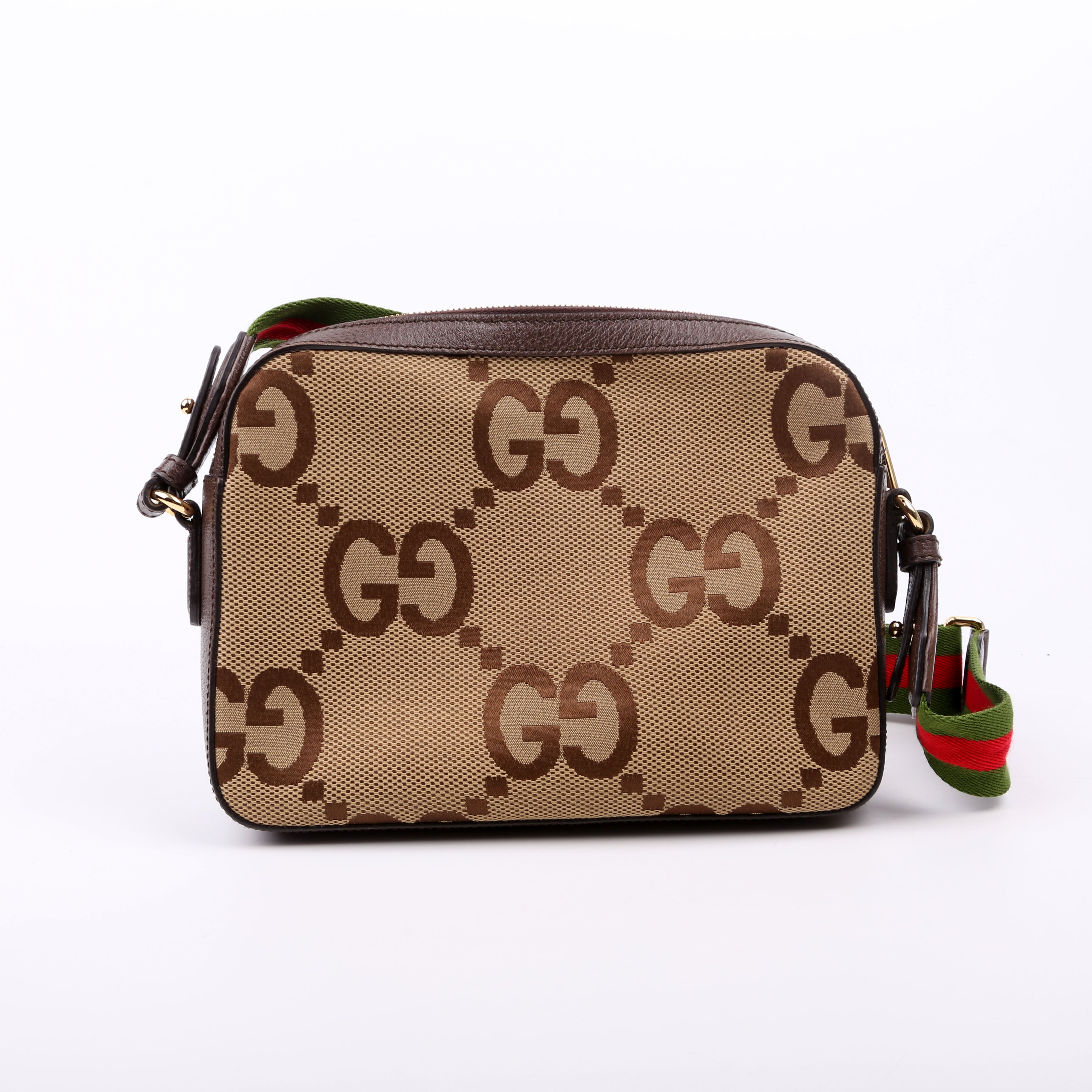 Gucci 675891 Jumbo GG Canvas Messenger