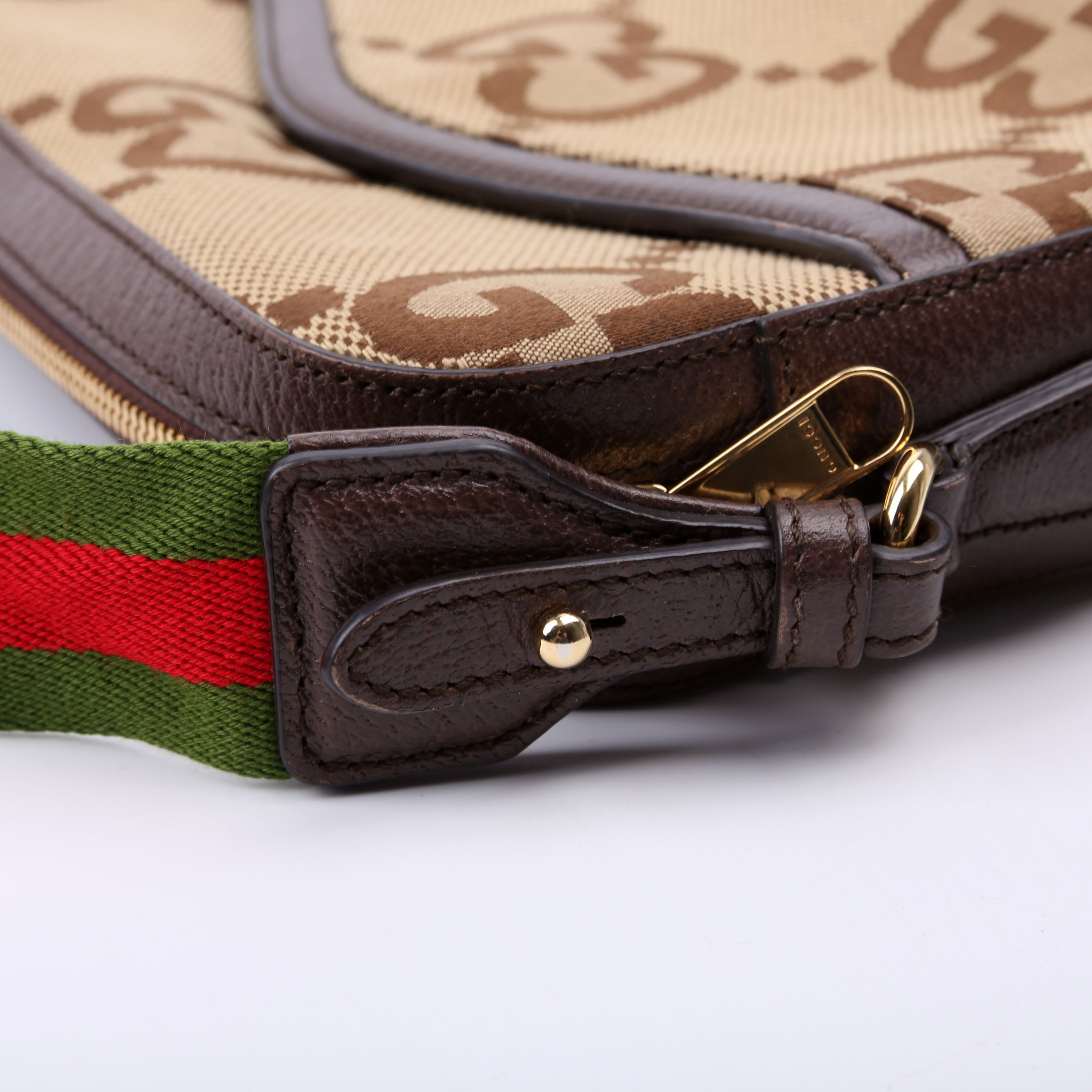 Gucci 675891 Jumbo GG Canvas Messenger