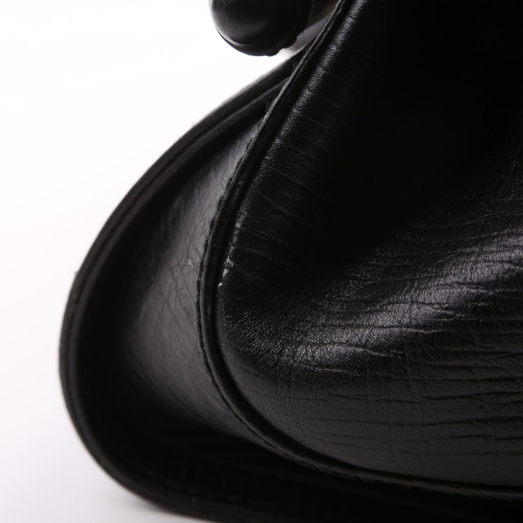 111713 GG Canvas Bamboo Bullet Medium Black
