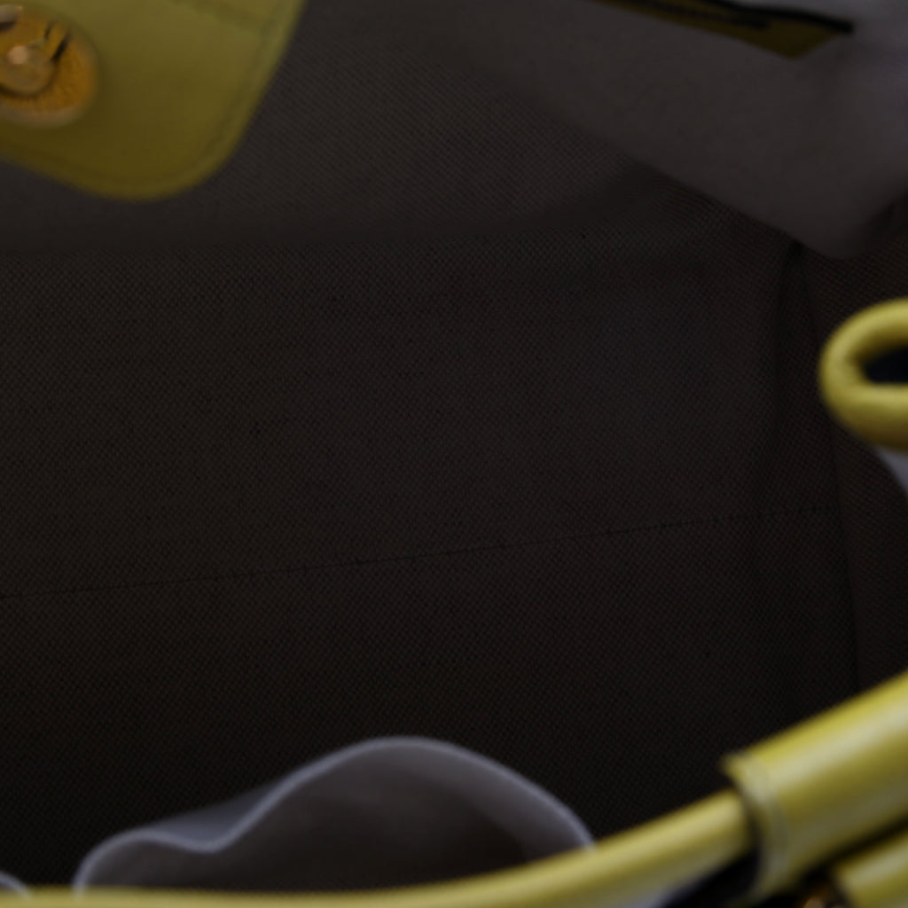 247183 GG canvas Running Tote Medium Yellow