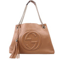 536196 Soho Chain Tote Newer Beige