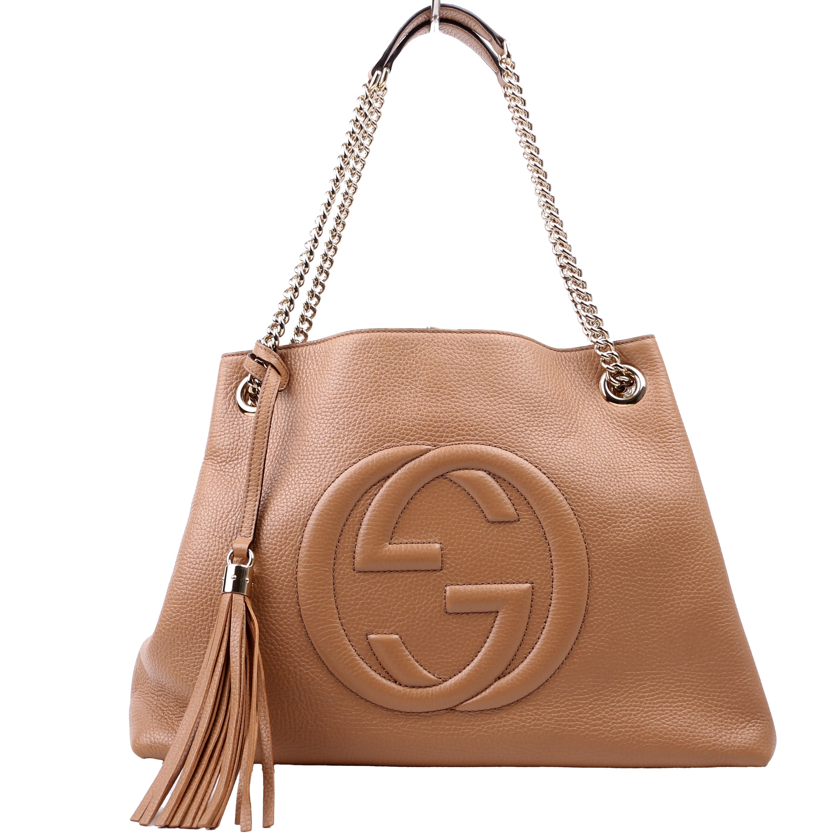 536196 Soho Chain Tote Newer Beige