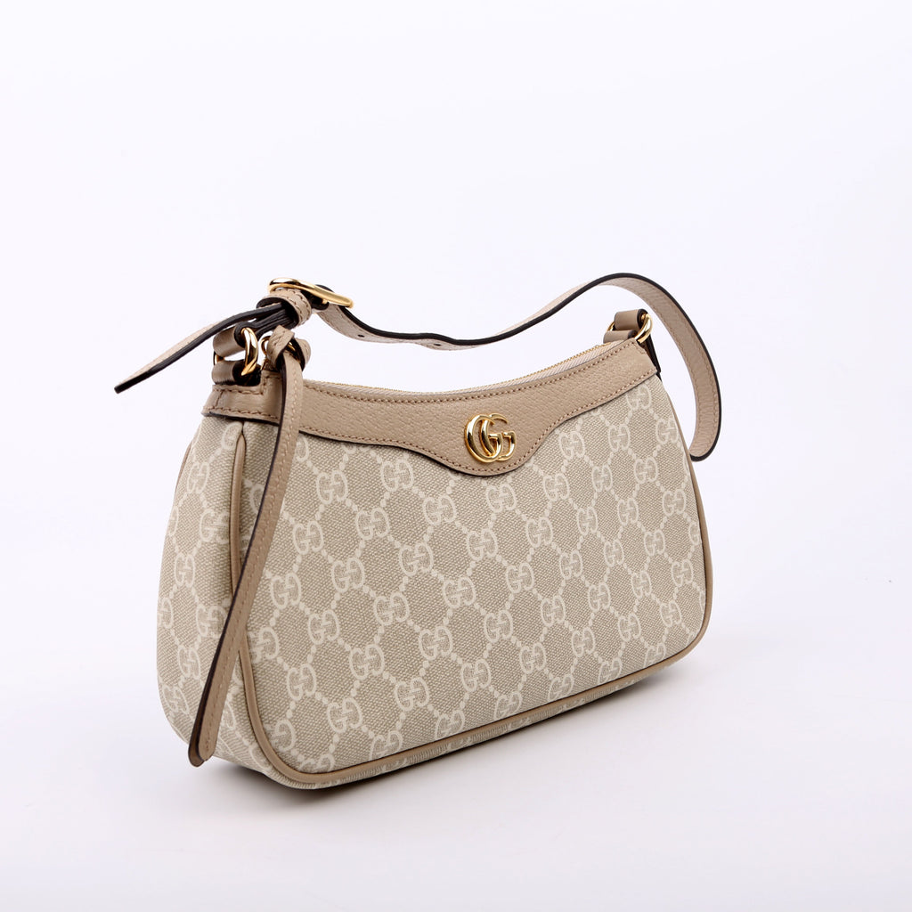 735145 Ophidia GG Small Bag White