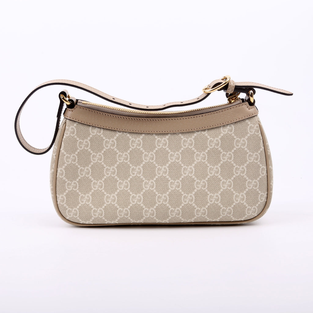 735145 Ophidia GG Small Bag White