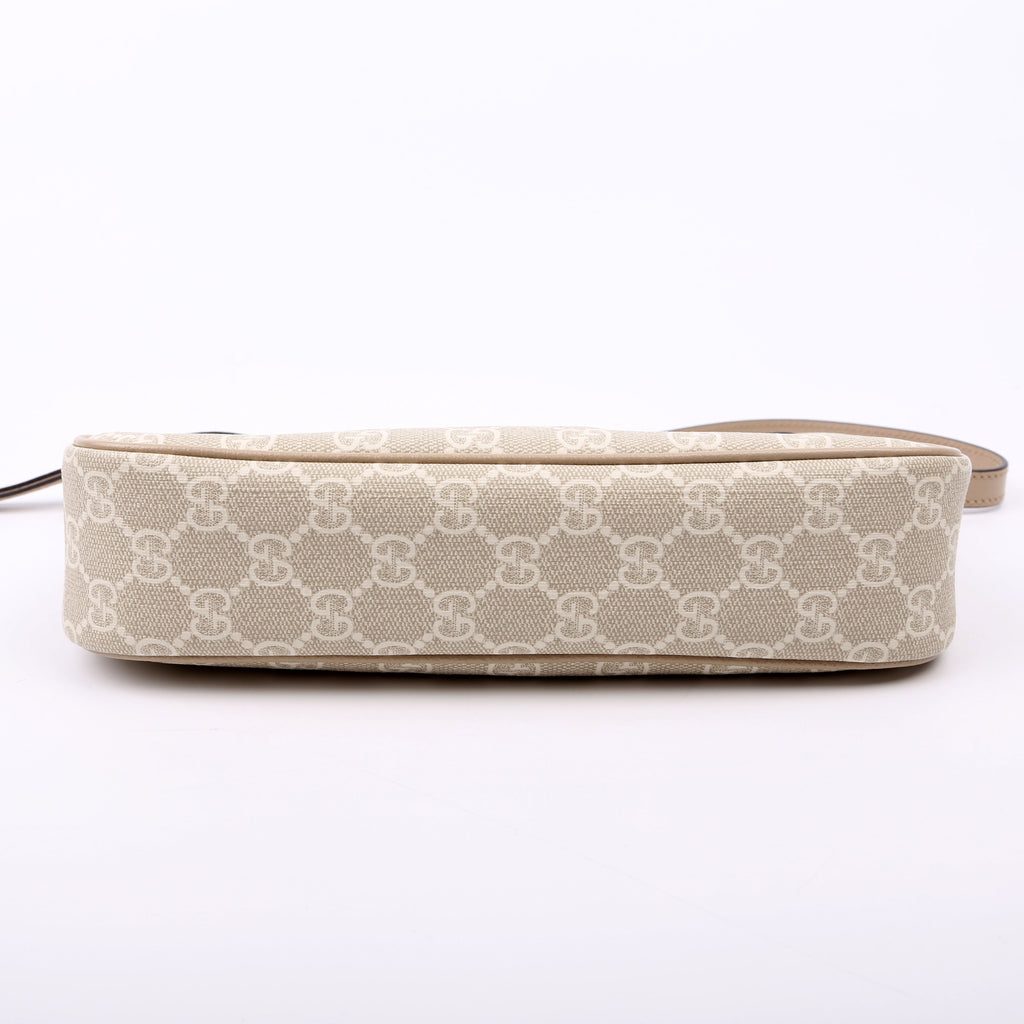 735145 Ophidia GG Small Bag White