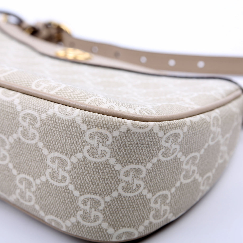 735145 Ophidia GG Small Bag White