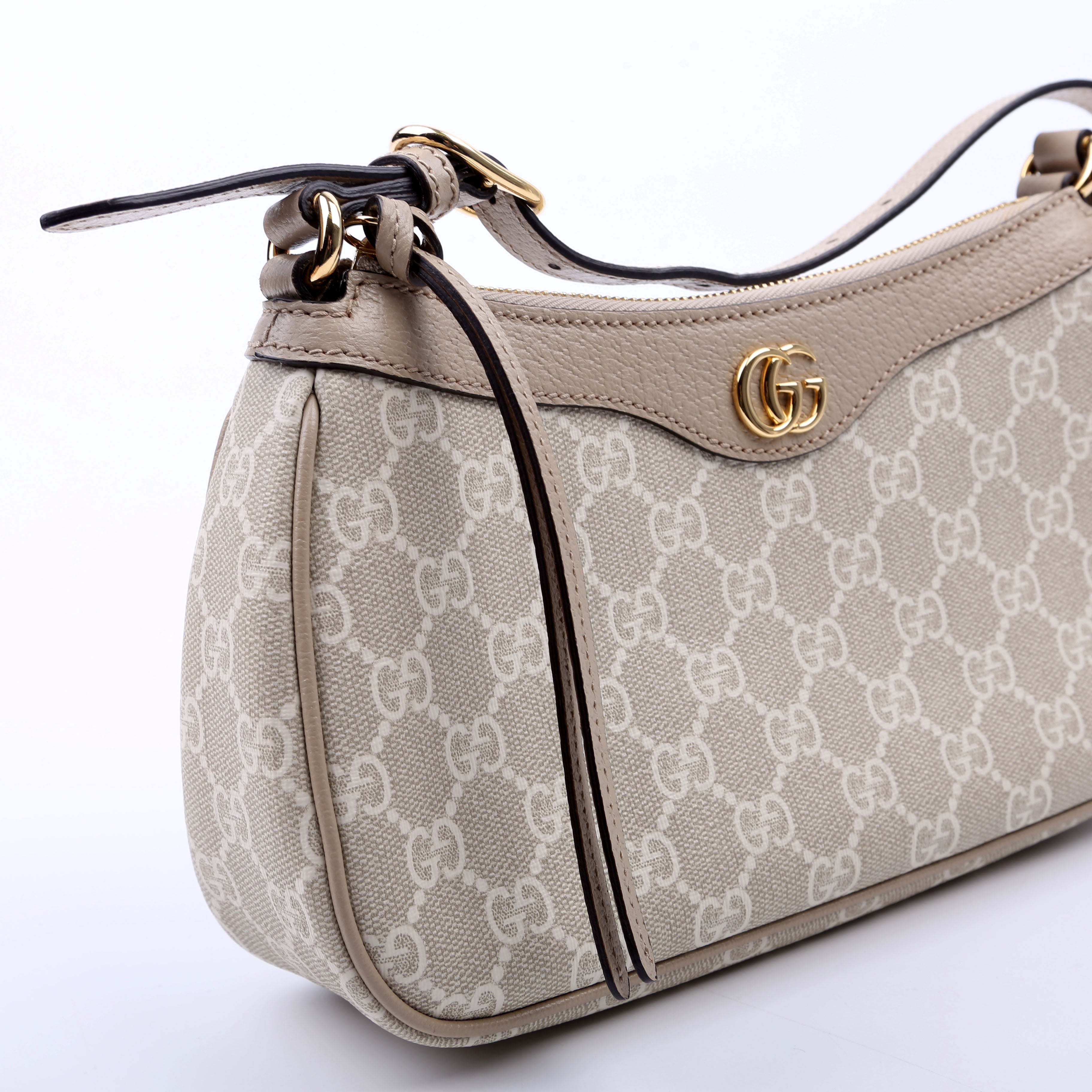 735145 Ophidia GG Small Bag White