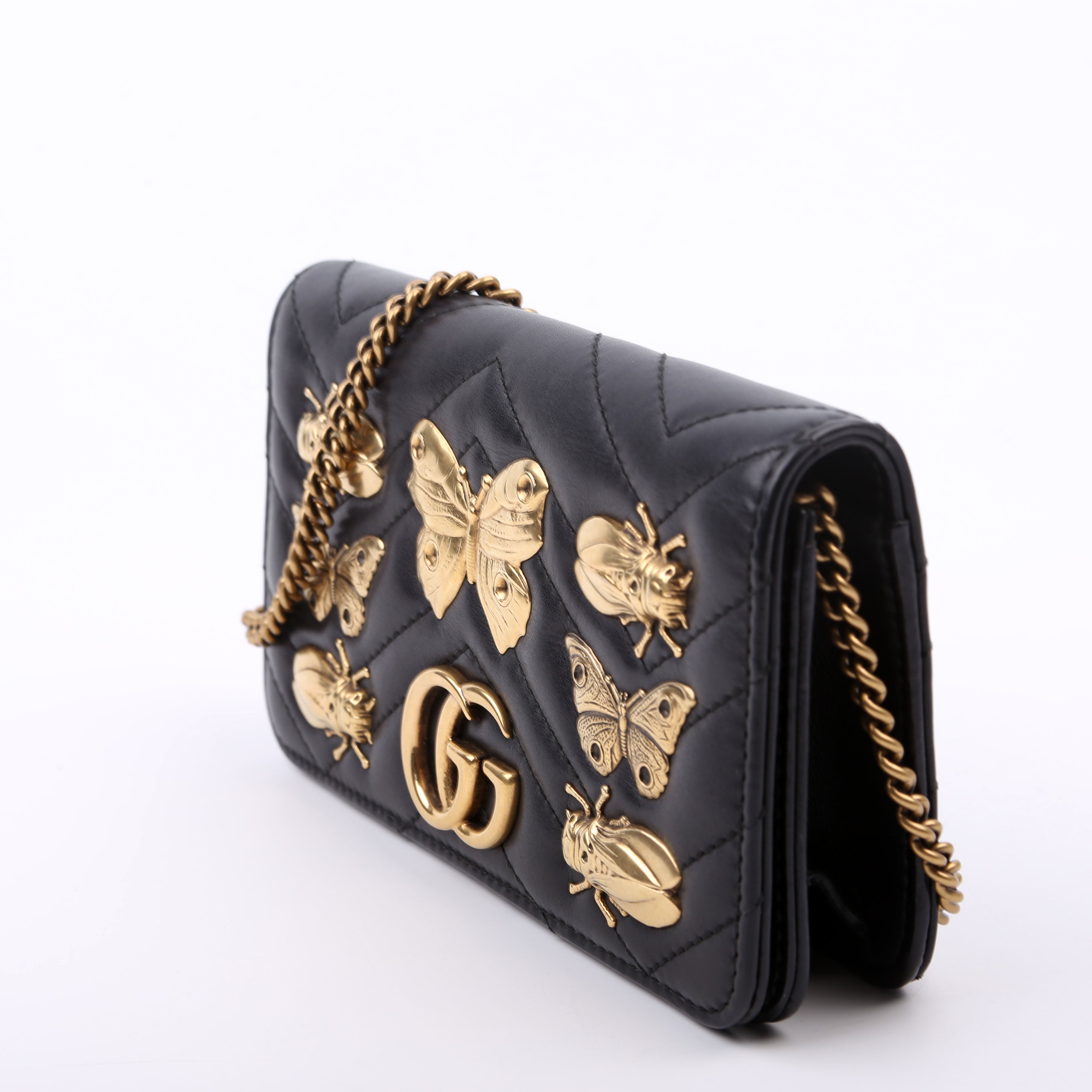 488426 GG Marmont Animal Stud Mini Bag