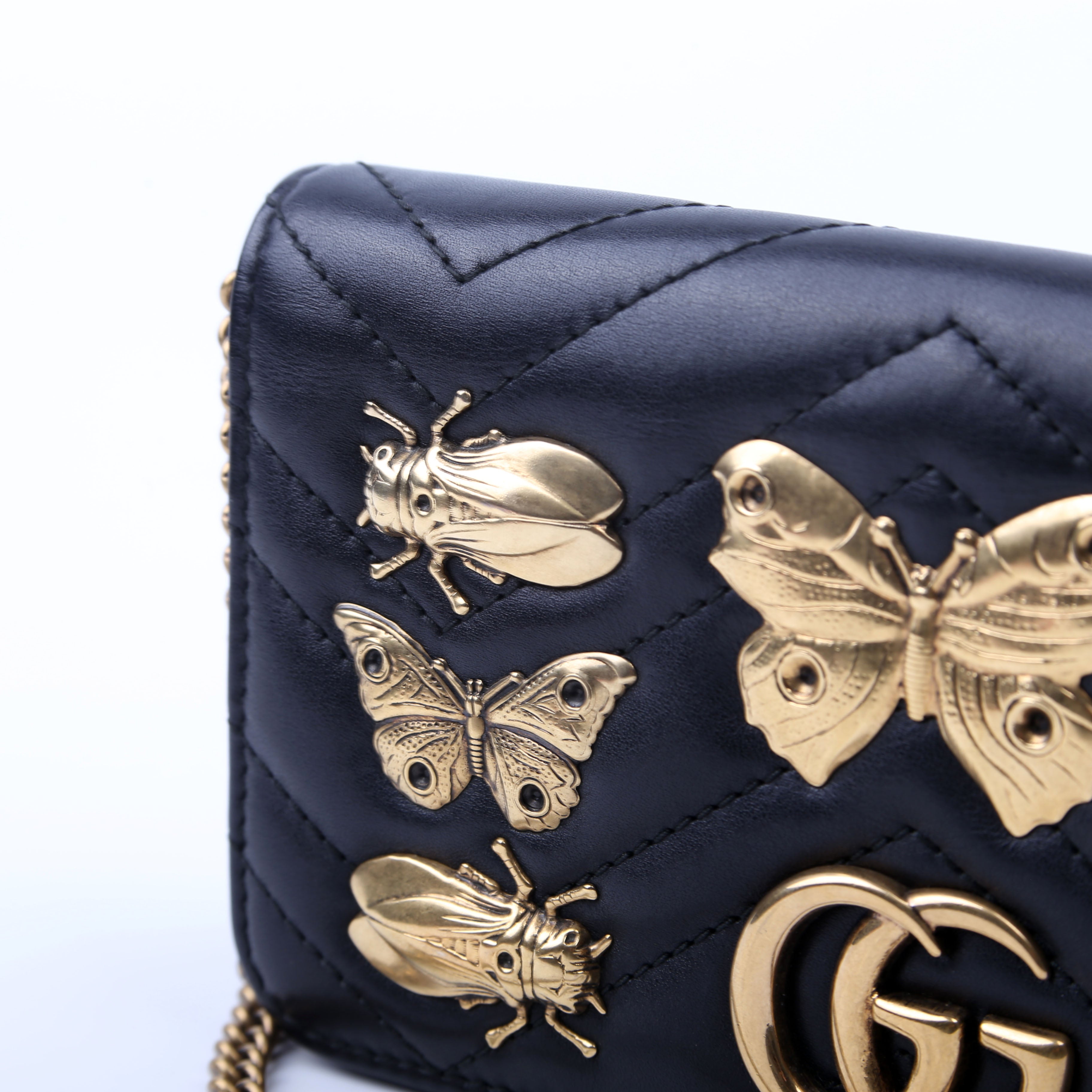 488426 GG Marmont Animal Stud Mini Bag