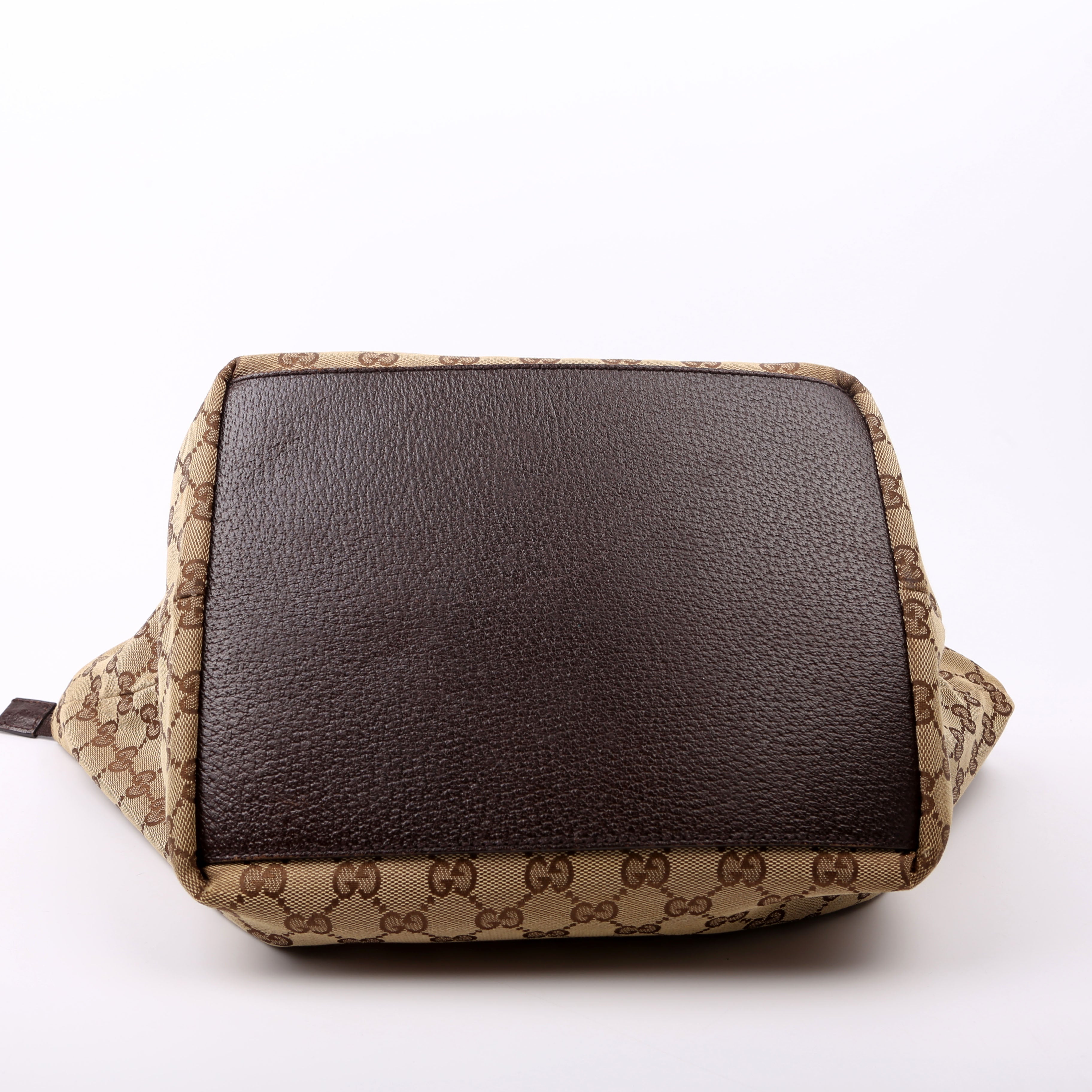 131230 GG Canvas Web Bucket Tote