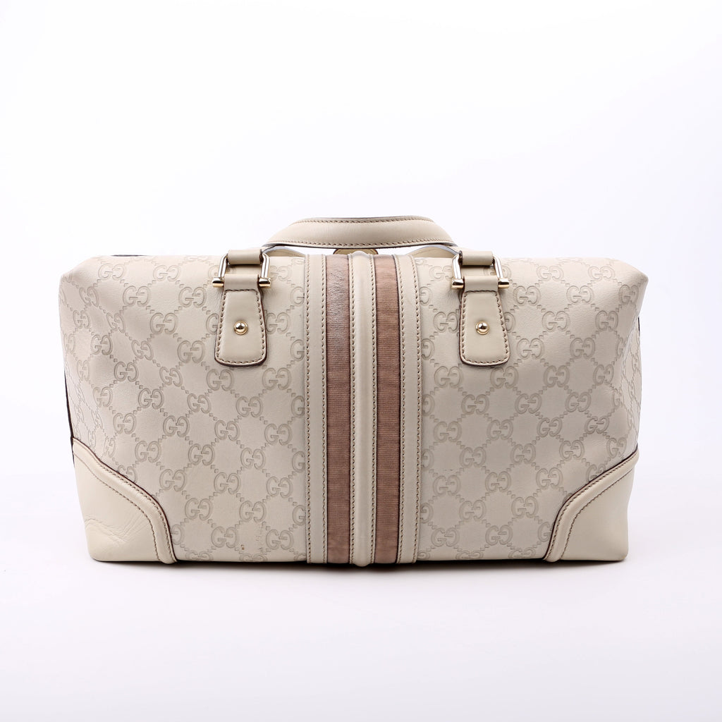 GG Treasure Boston Bag White