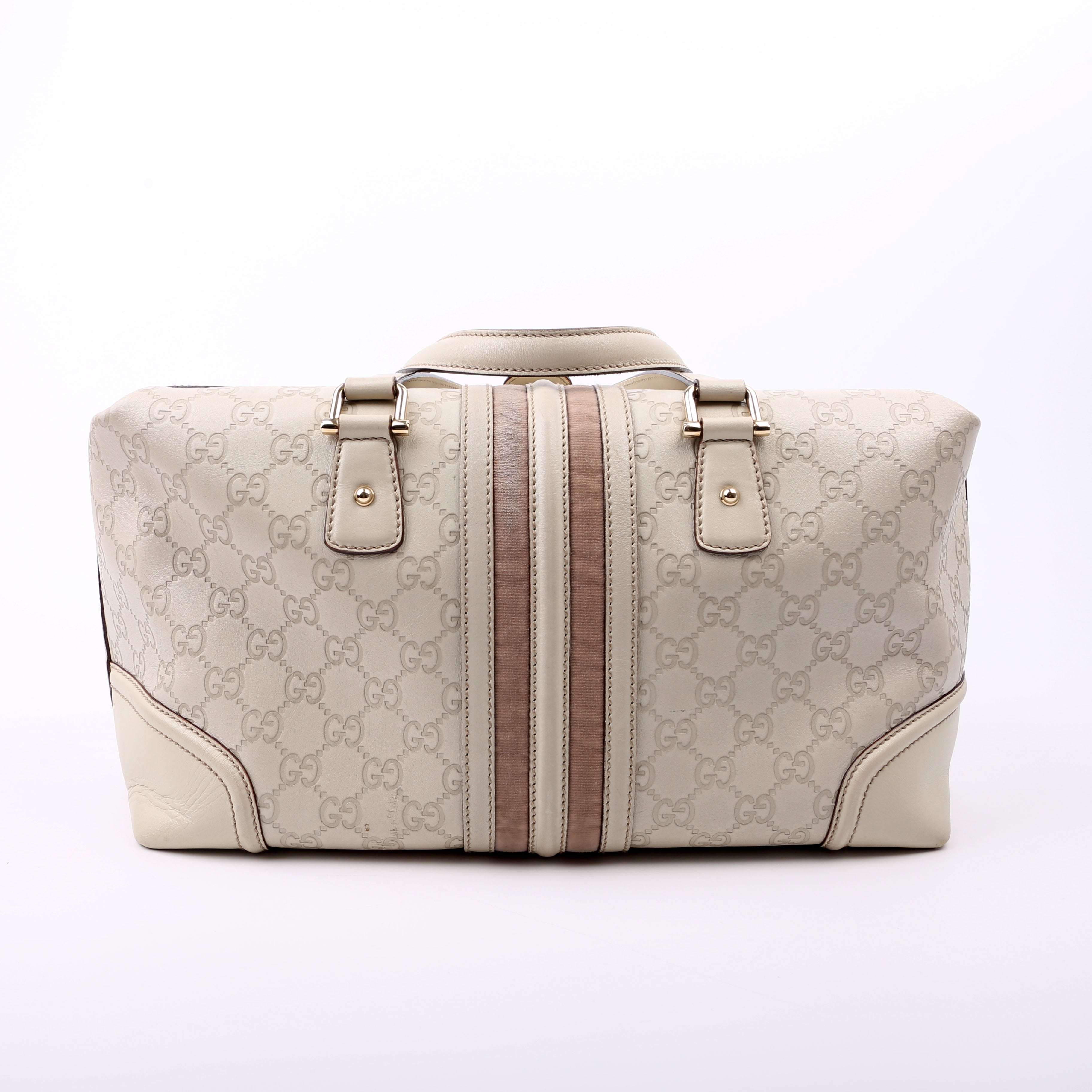 GG Treasure Boston Bag White