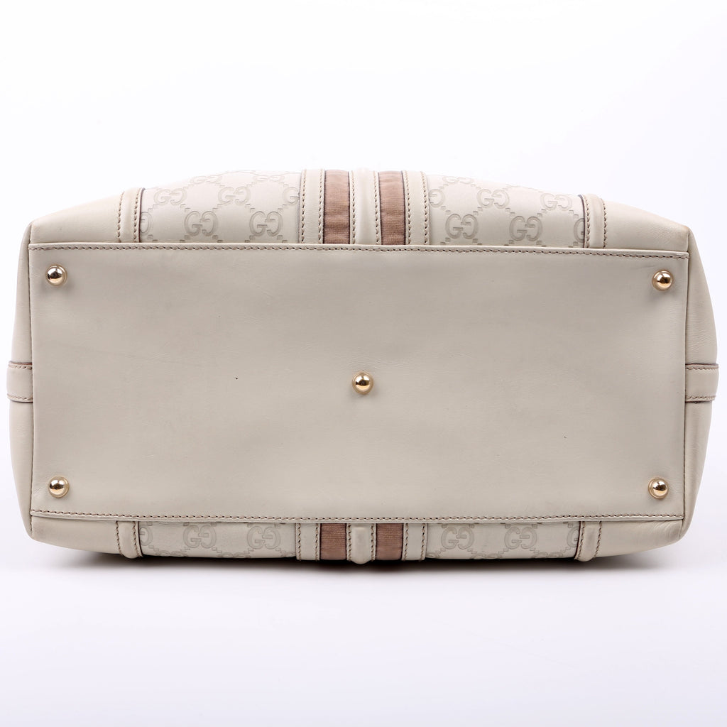 GG Treasure Boston Bag White