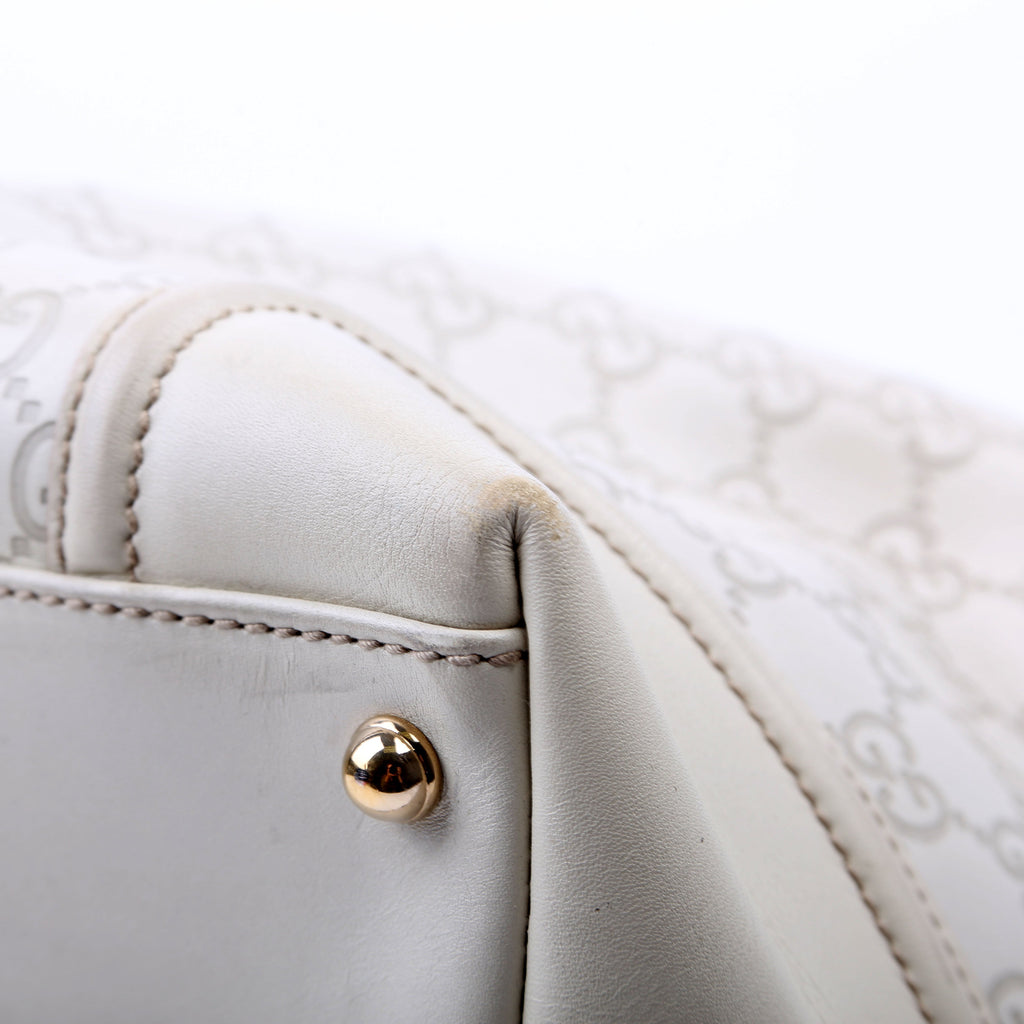 GG Treasure Boston Bag White