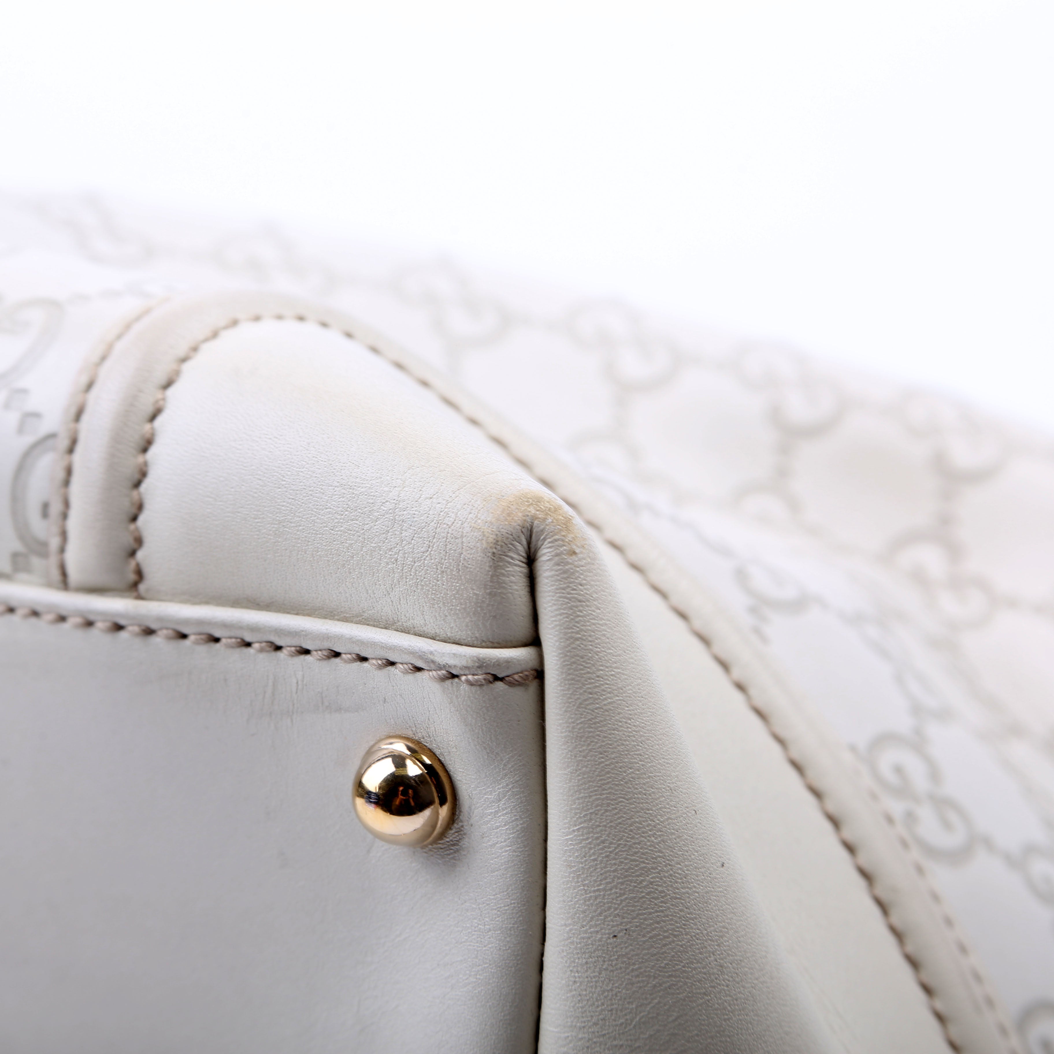 GG Treasure Boston Bag White