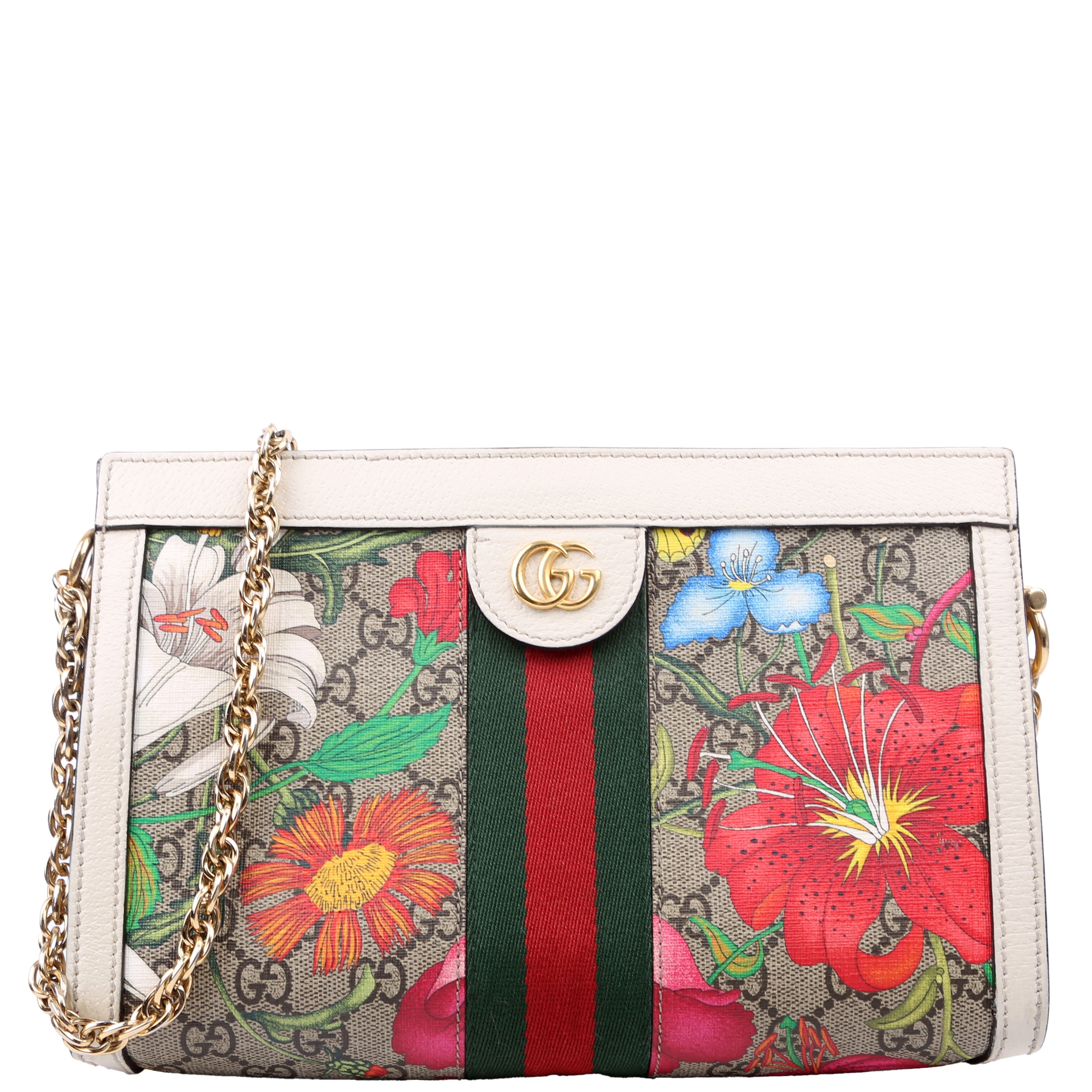 503877 GG Supreme Flora Ophidia Small Chain