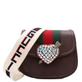 Gucci 500756 Jeweled Heart Totem Brown