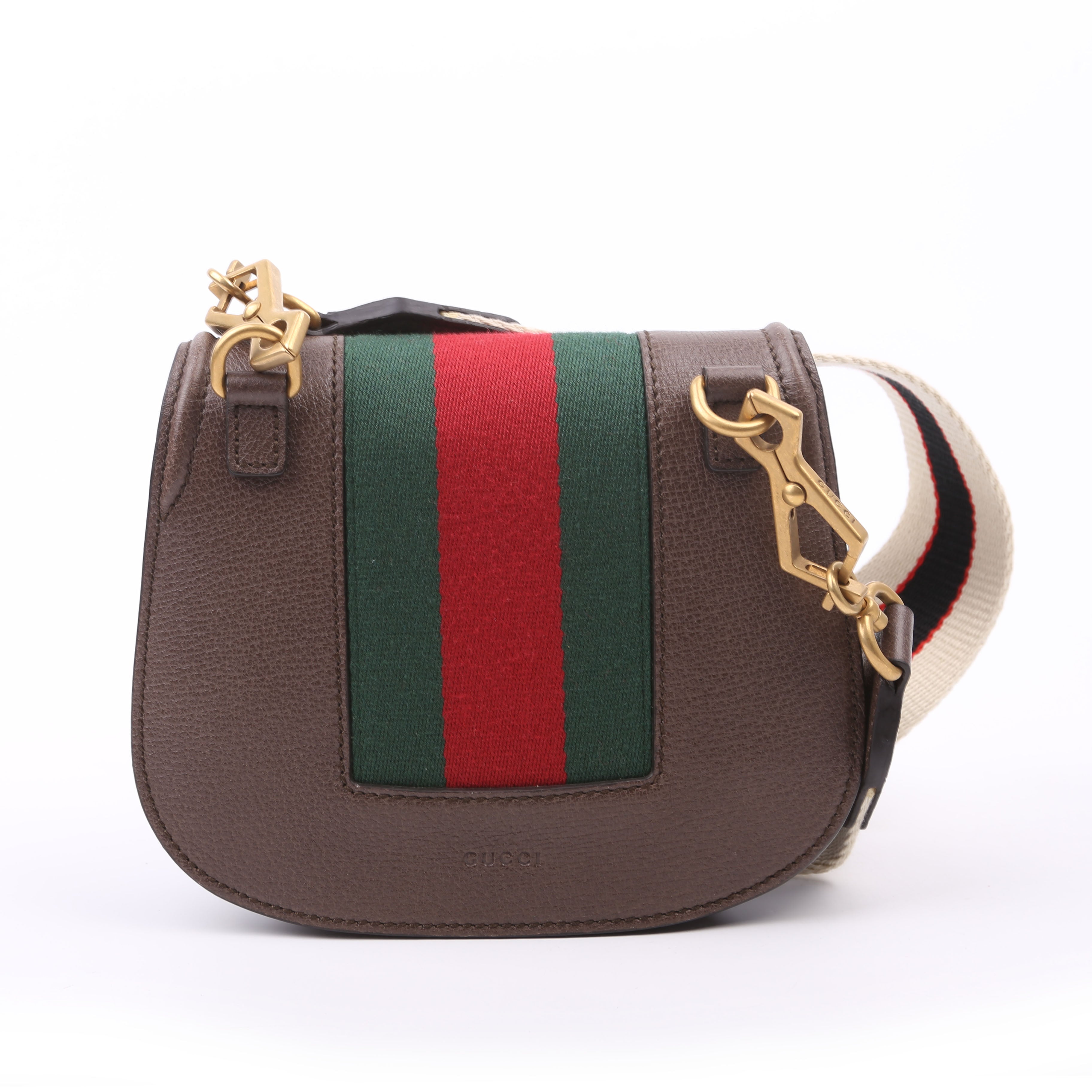 Gucci 500756 Jeweled Heart Totem Brown