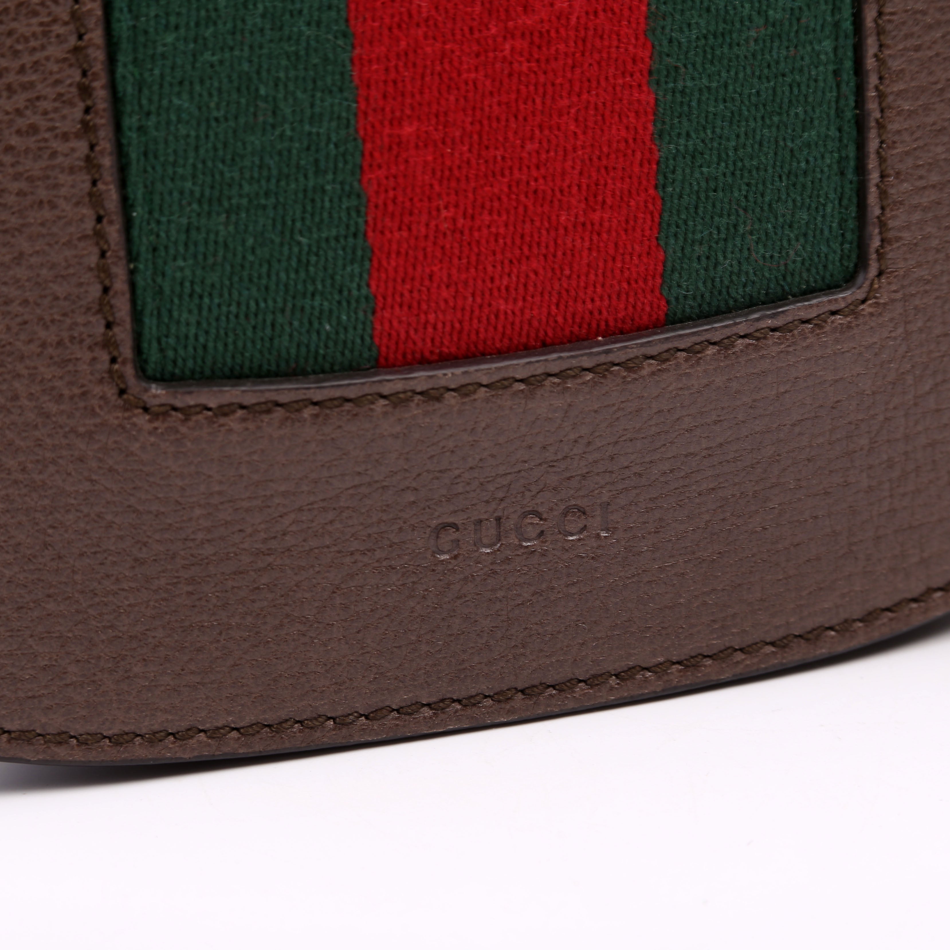 Gucci 500756 Jeweled Heart Totem Brown