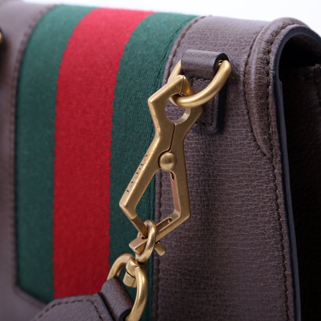 Gucci 500756 Jeweled Heart Totem Brown