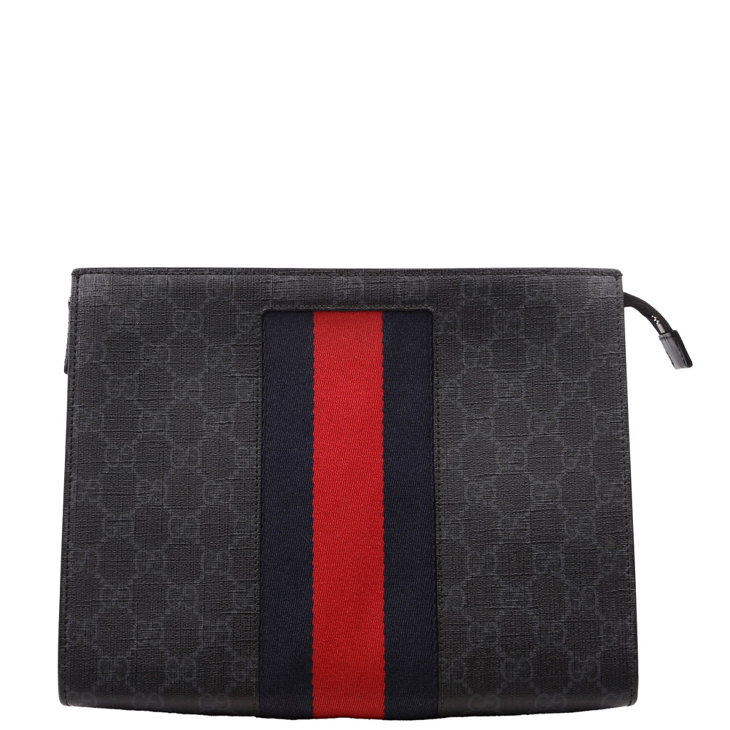 475316 GG Supreme Web Pouch Black