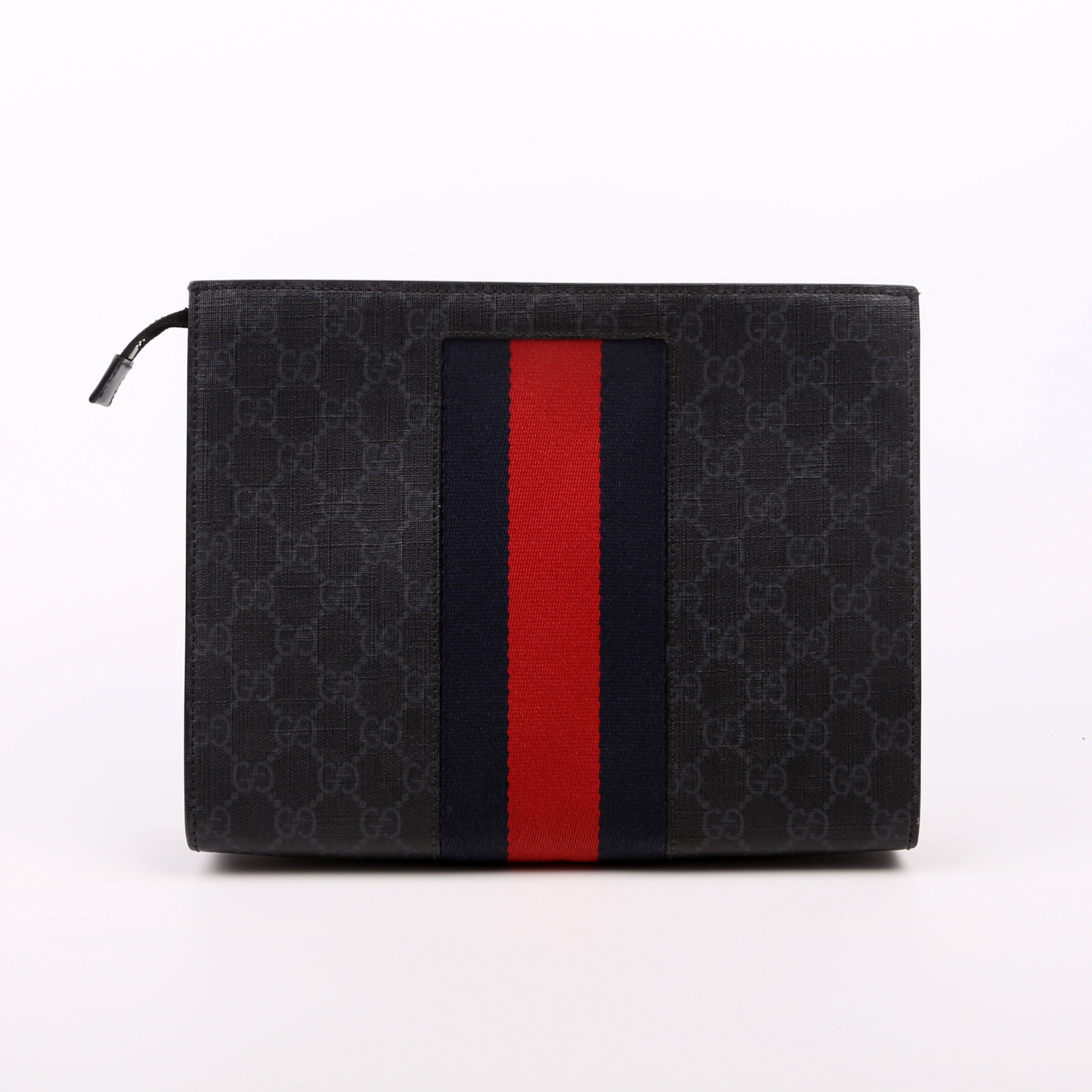 475316 GG Supreme Web Pouch Black