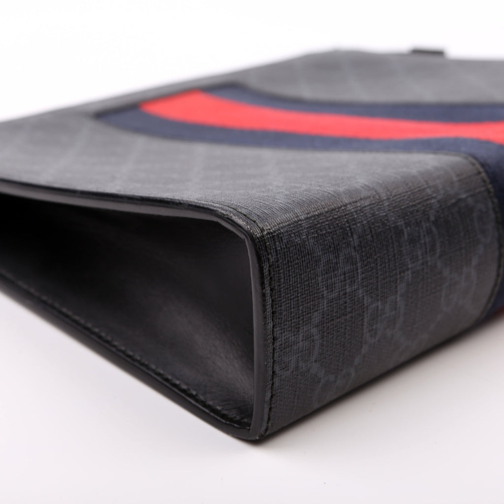 475316 GG Supreme Web Pouch Black
