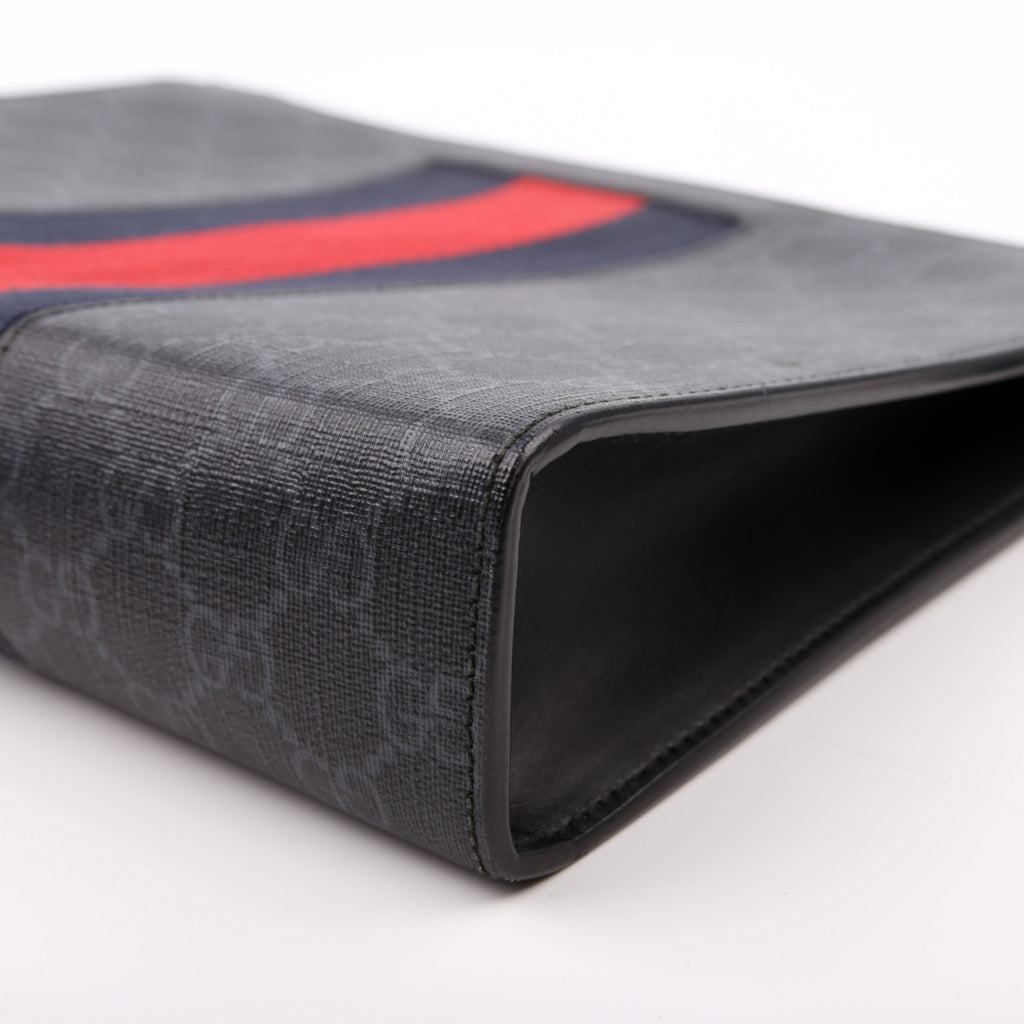 475316 GG Supreme Web Pouch Black