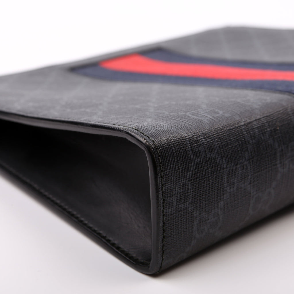 475316 GG Supreme Web Pouch Black