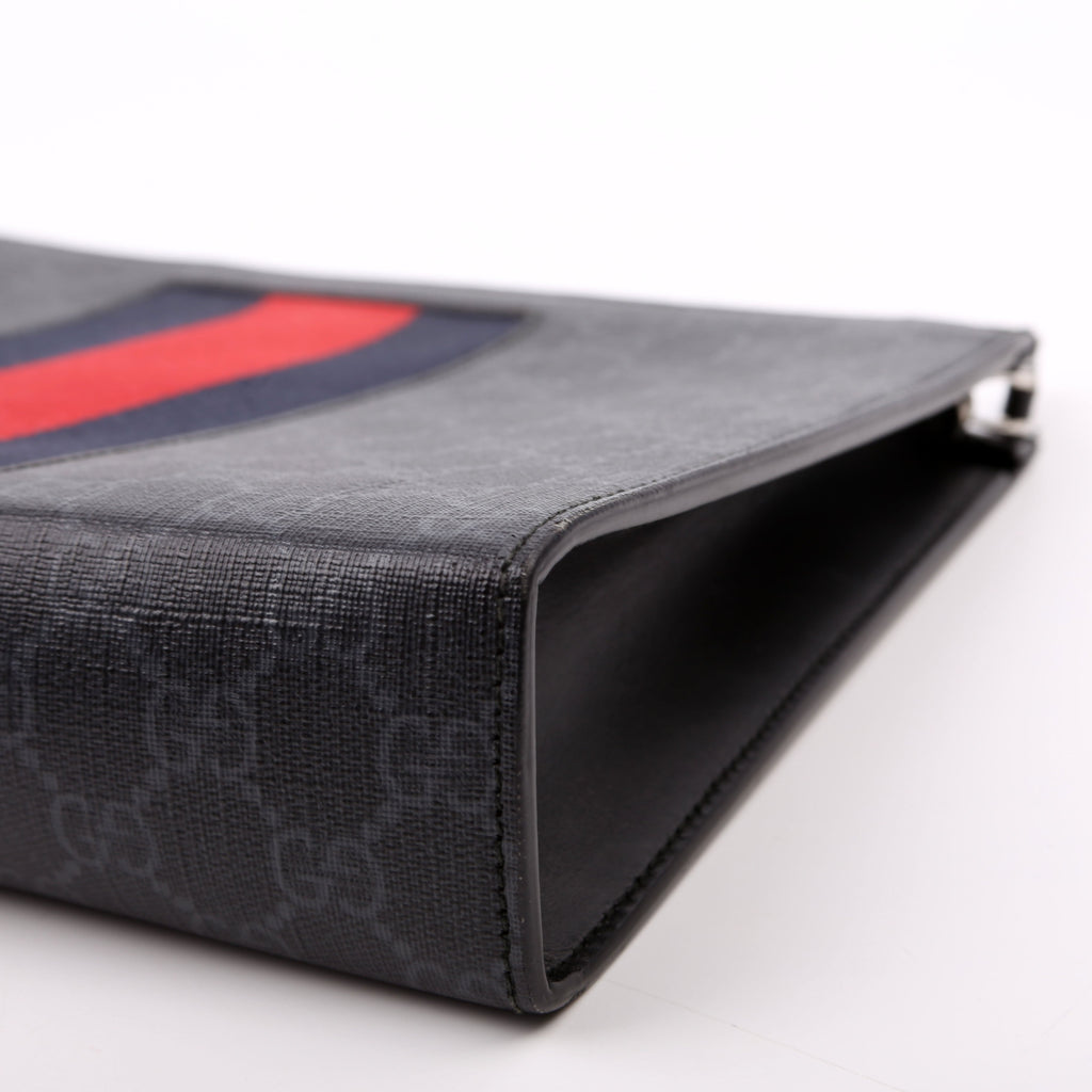 475316 GG Supreme Web Pouch Black