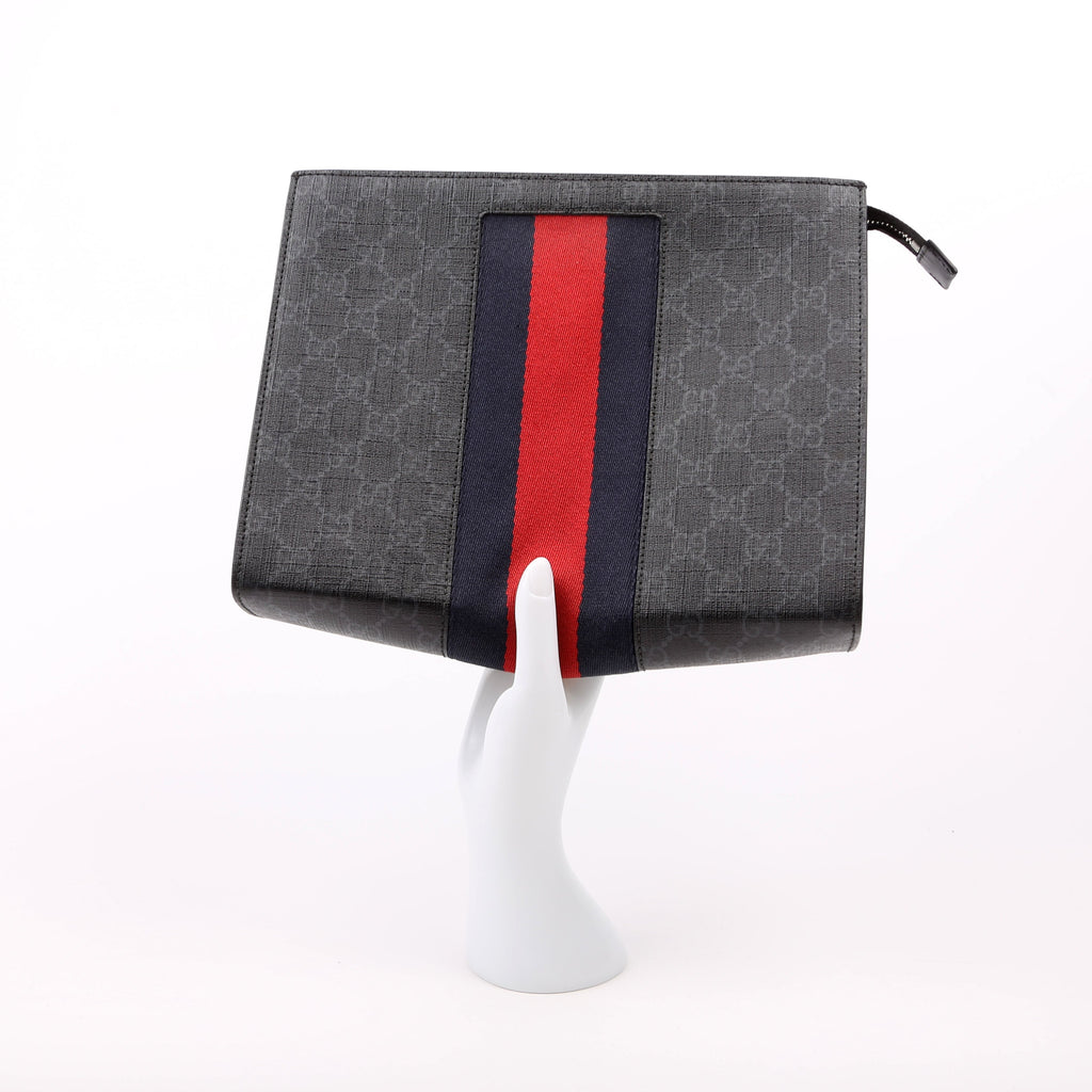 475316 GG Supreme Web Pouch Black