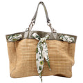 153033 Straw Positano Tote Green