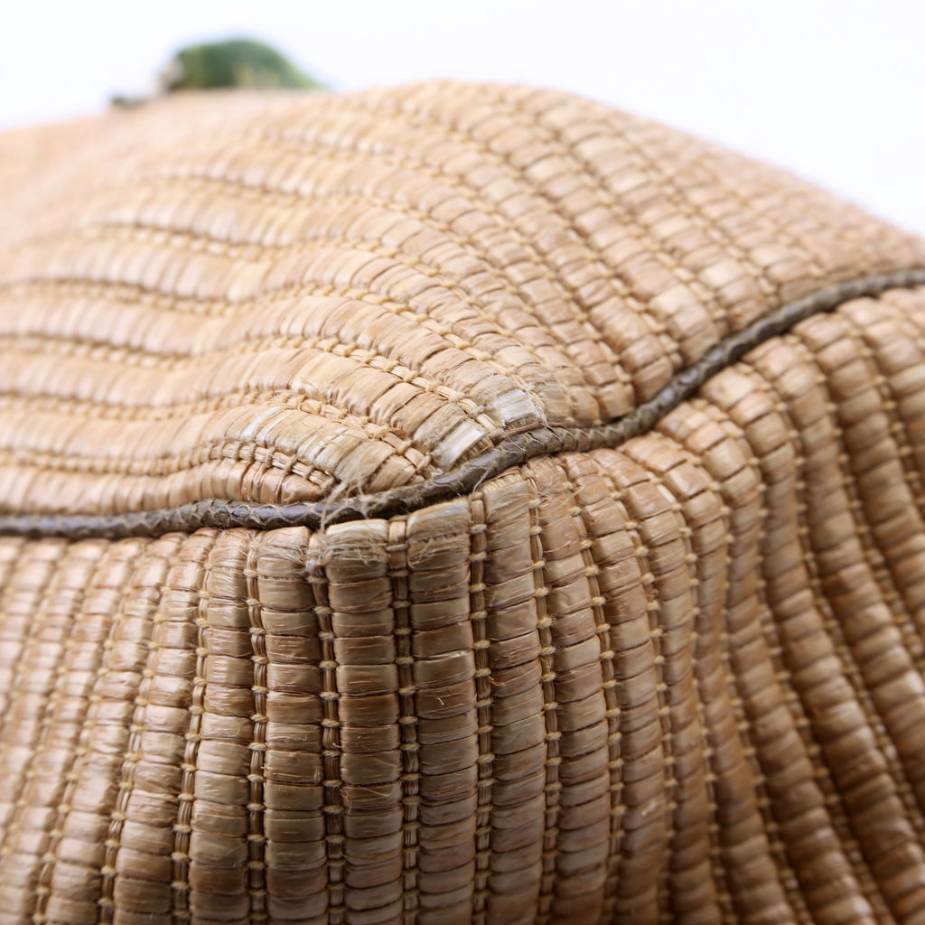 153033 Straw Positano Tote Green