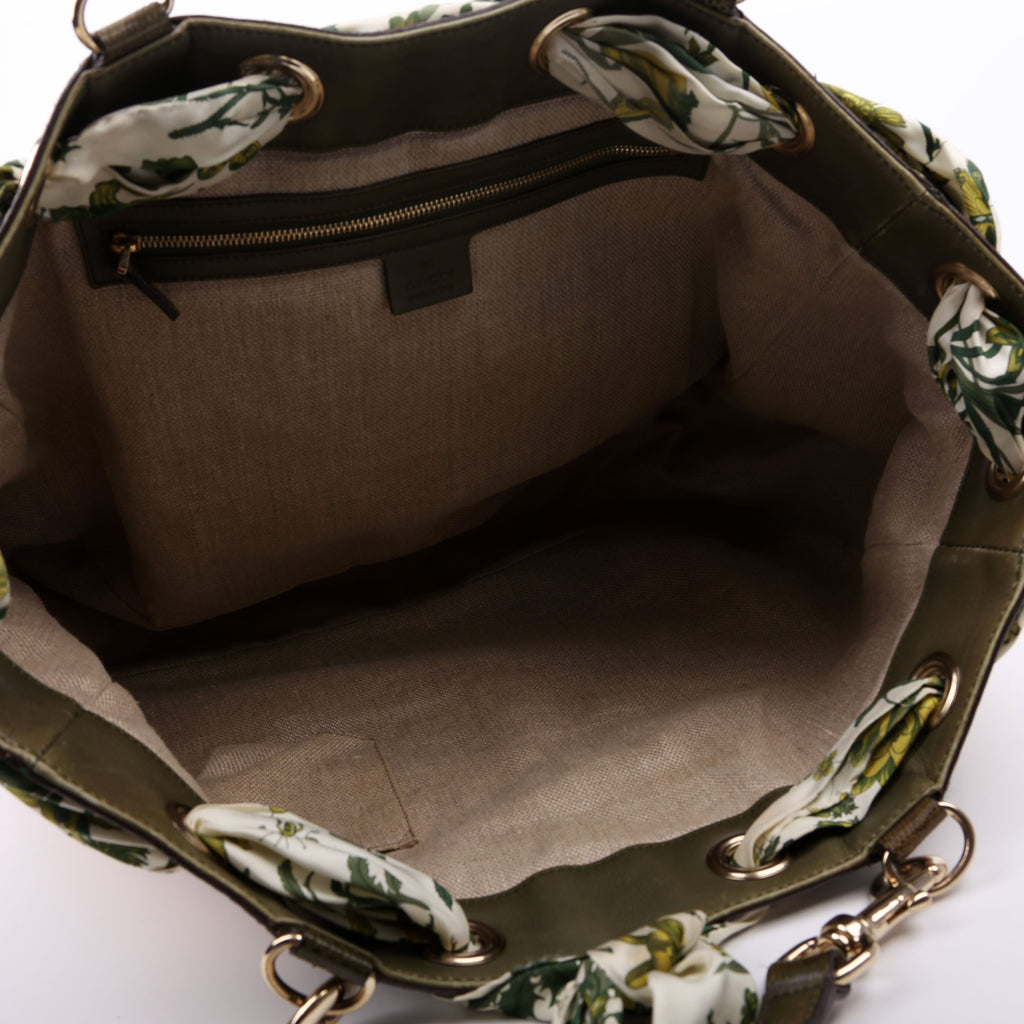 153033 Straw Positano Tote Green