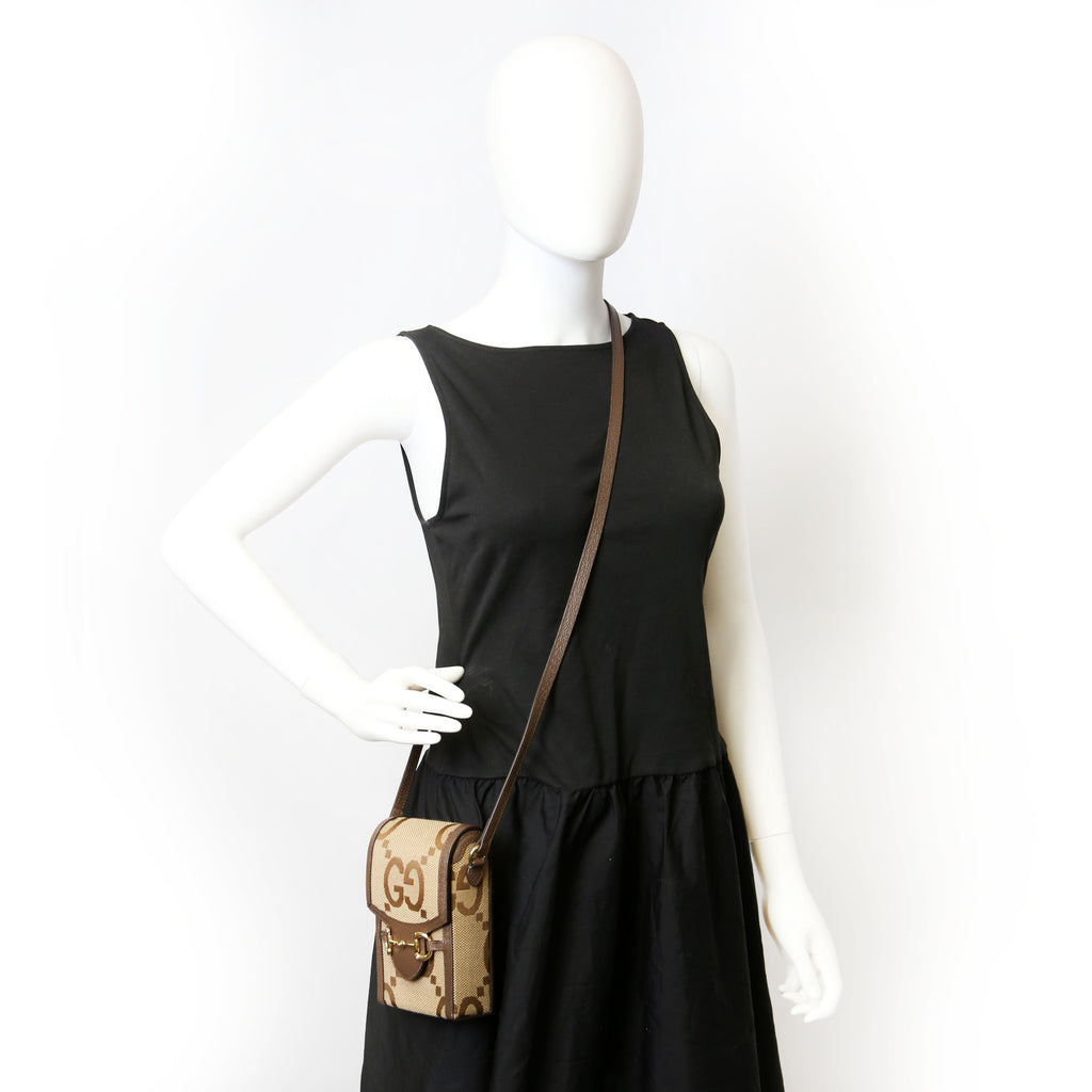 625615 Horsebit 1955 Jumbo GG Canvas Mini Bag