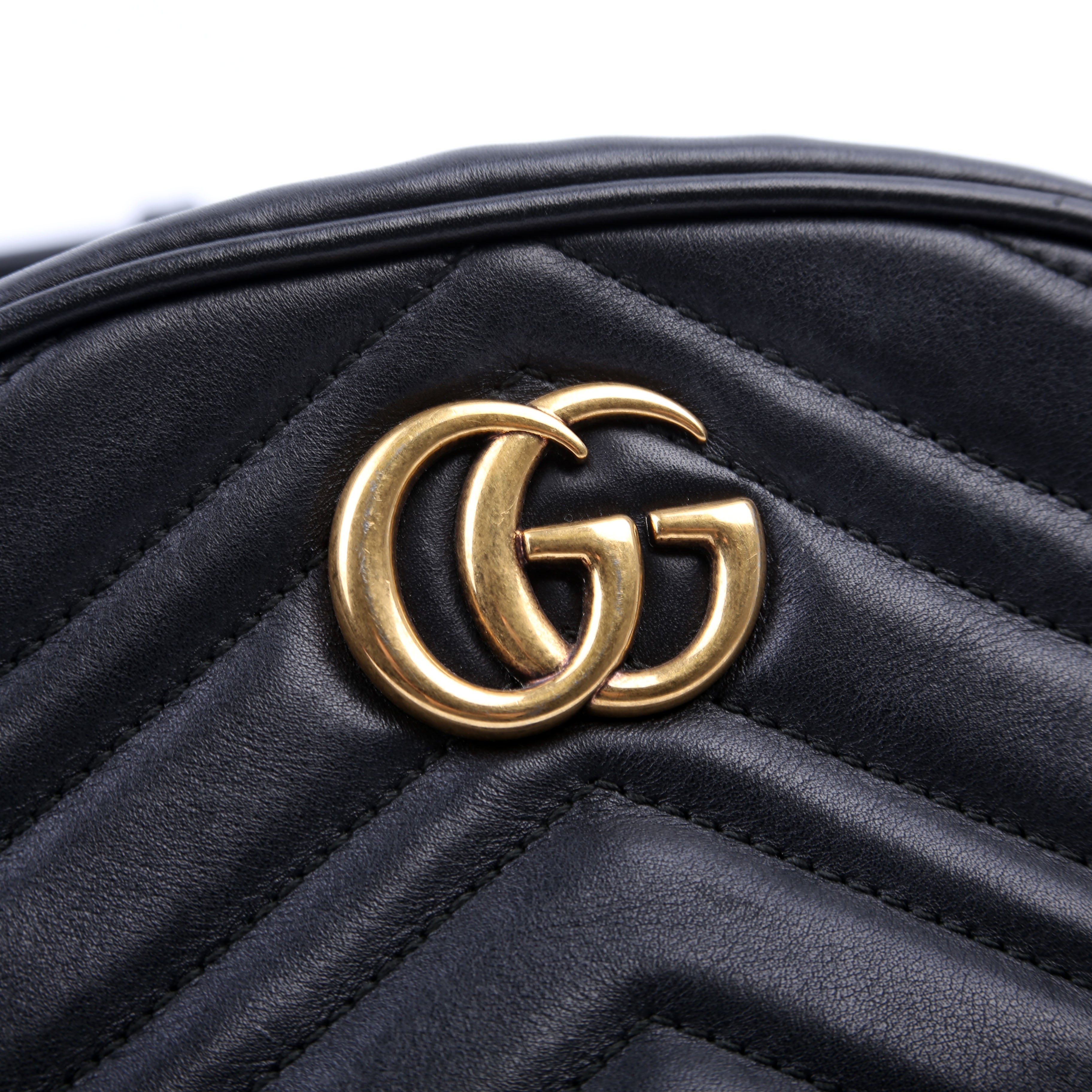 Gucci 476434 Marmont Belt Bag Black Size 75