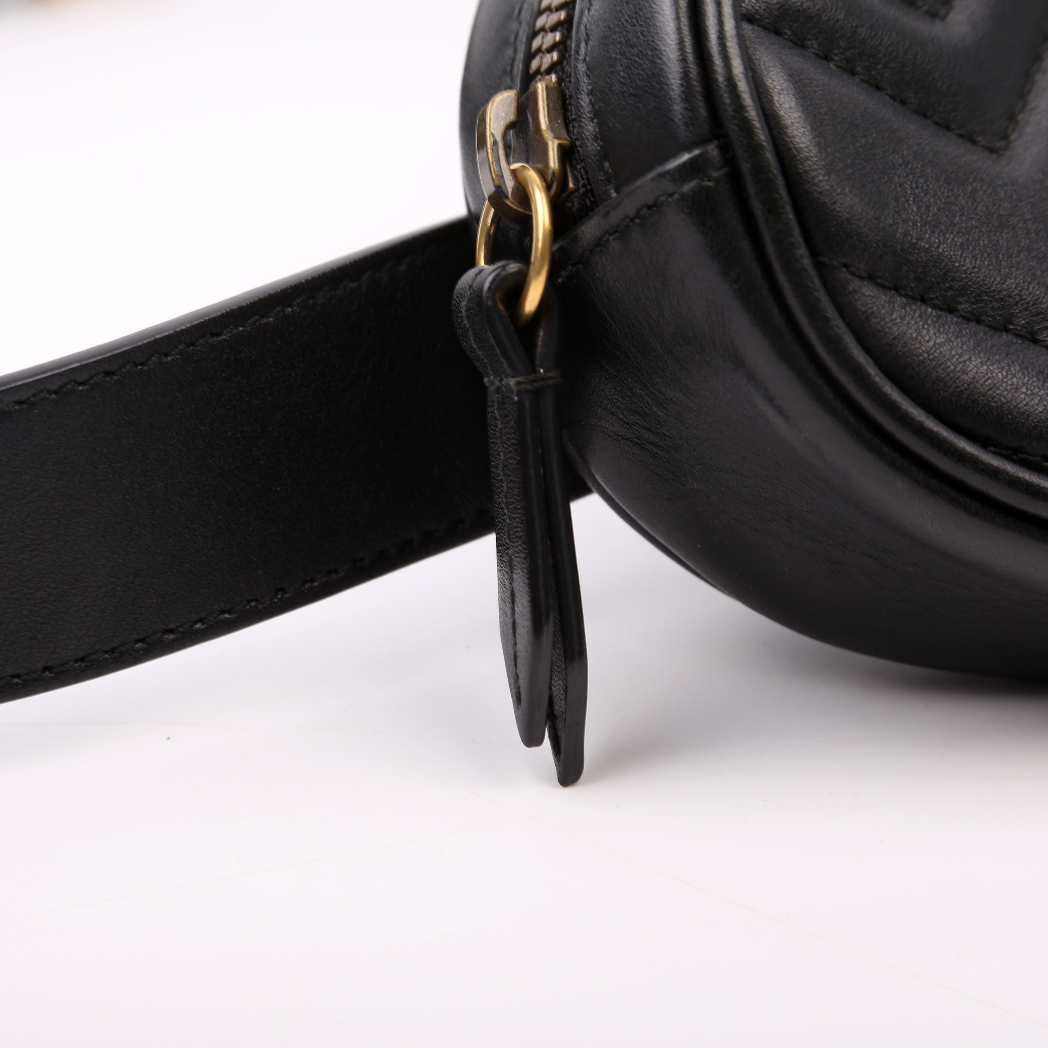 Gucci 476434 Marmont Belt Bag Black Size 75