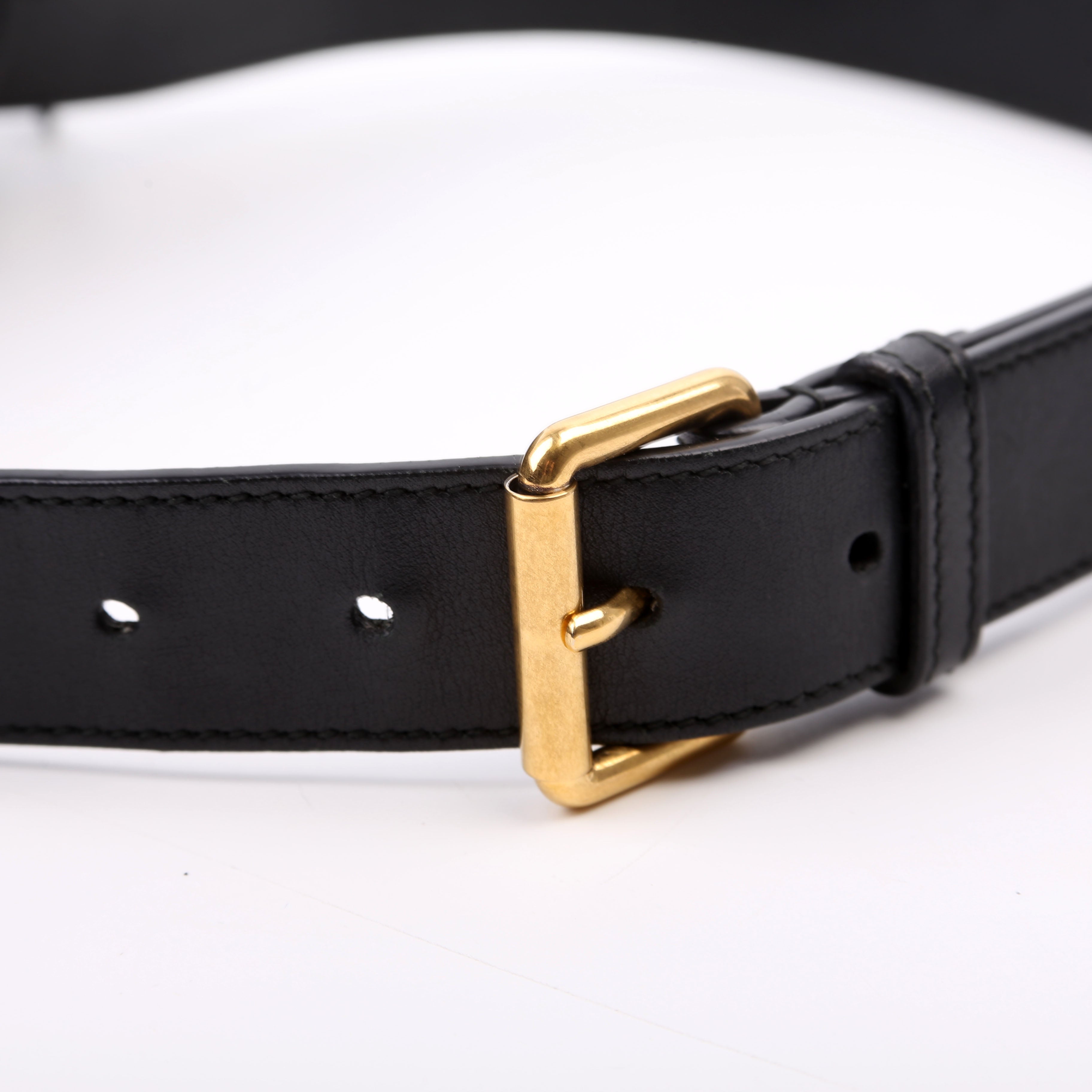 Gucci 476434 Marmont Belt Bag Black Size 75