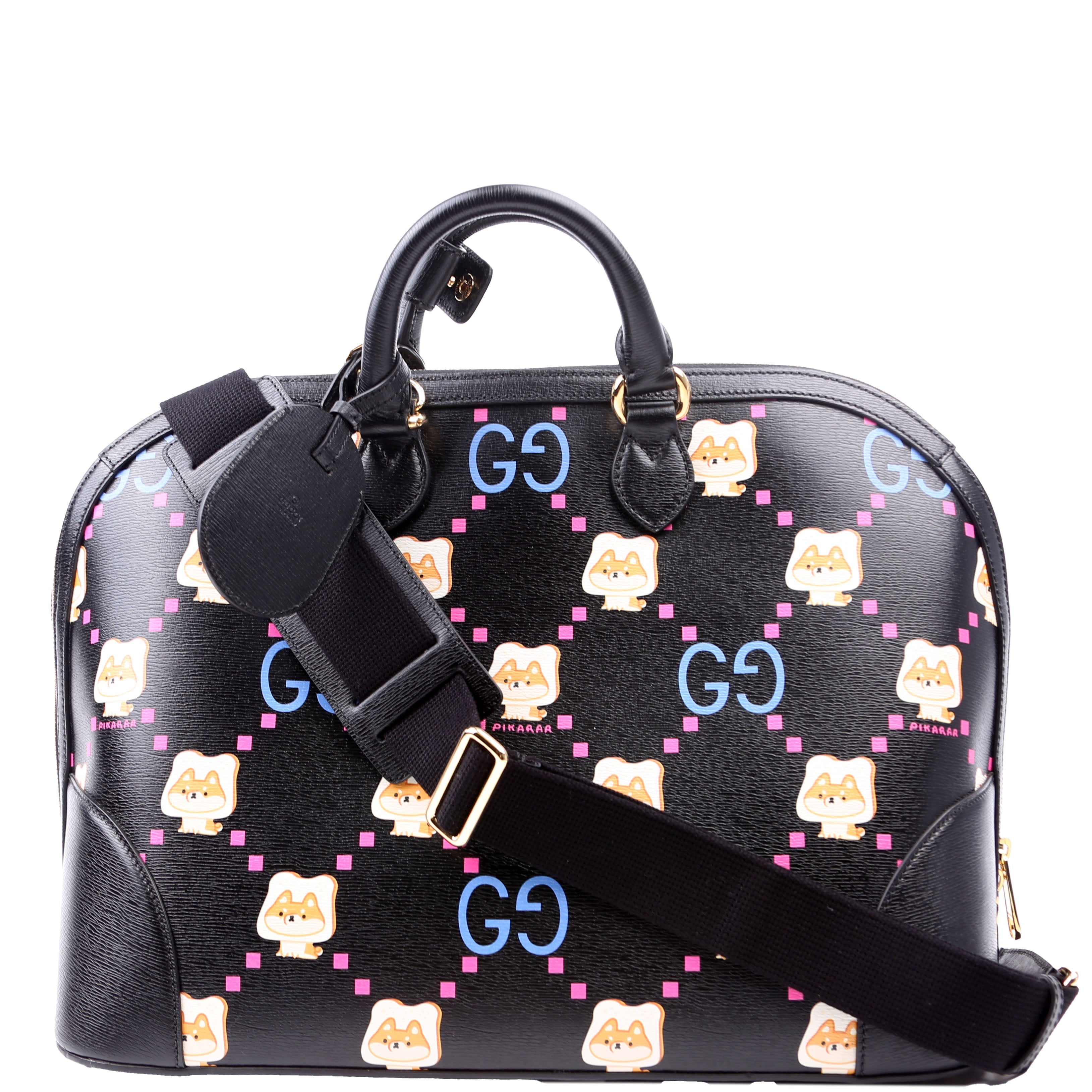 Gucci 739725 Dome Satchel Pikarar Black