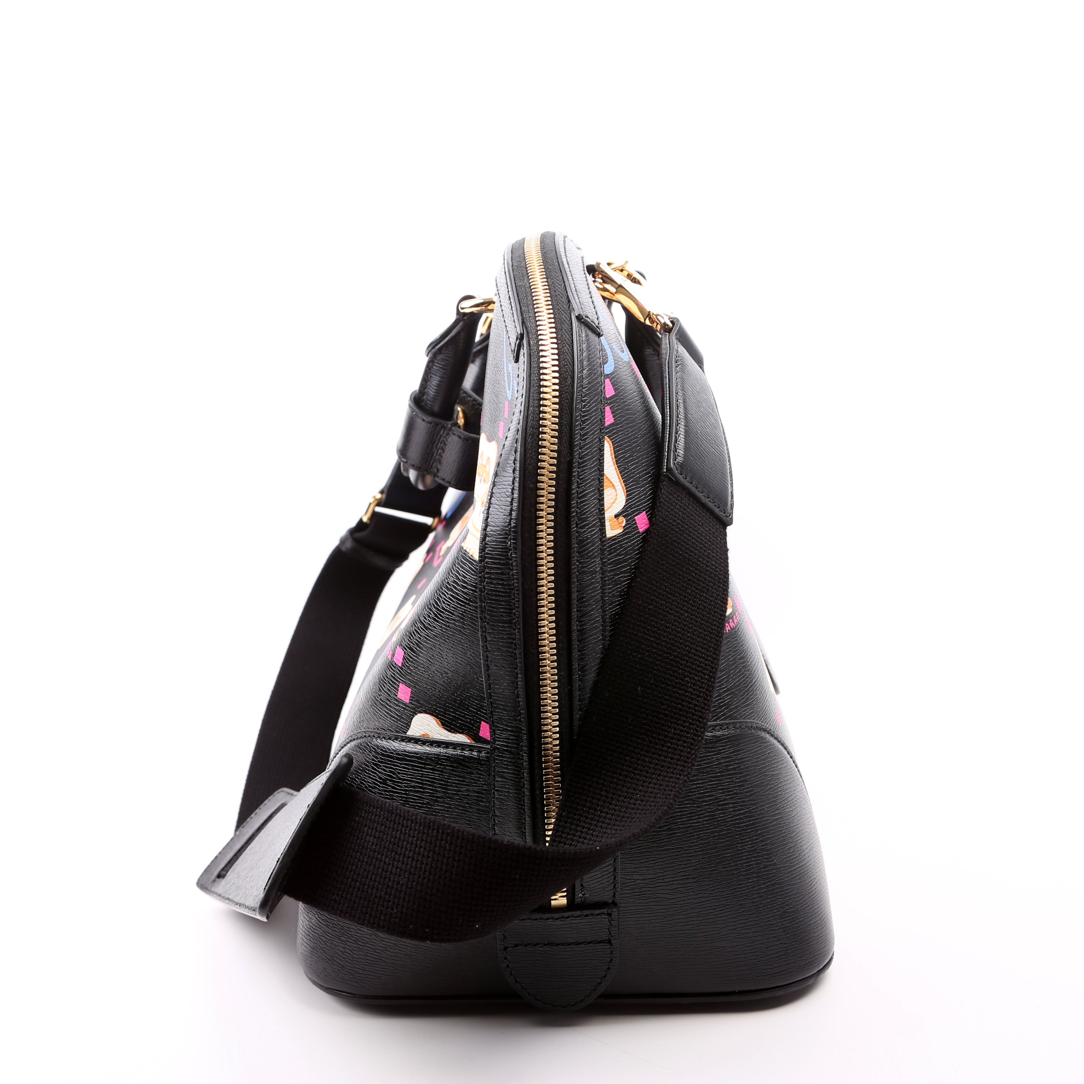 Gucci 739725 Dome Satchel Pikarar Black