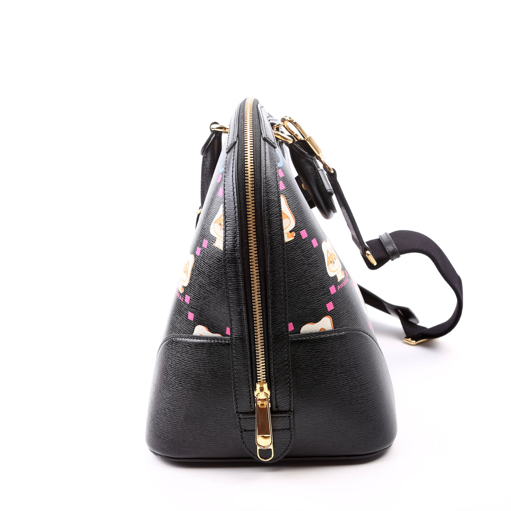 Gucci 739725 Dome Satchel Pikarar Black