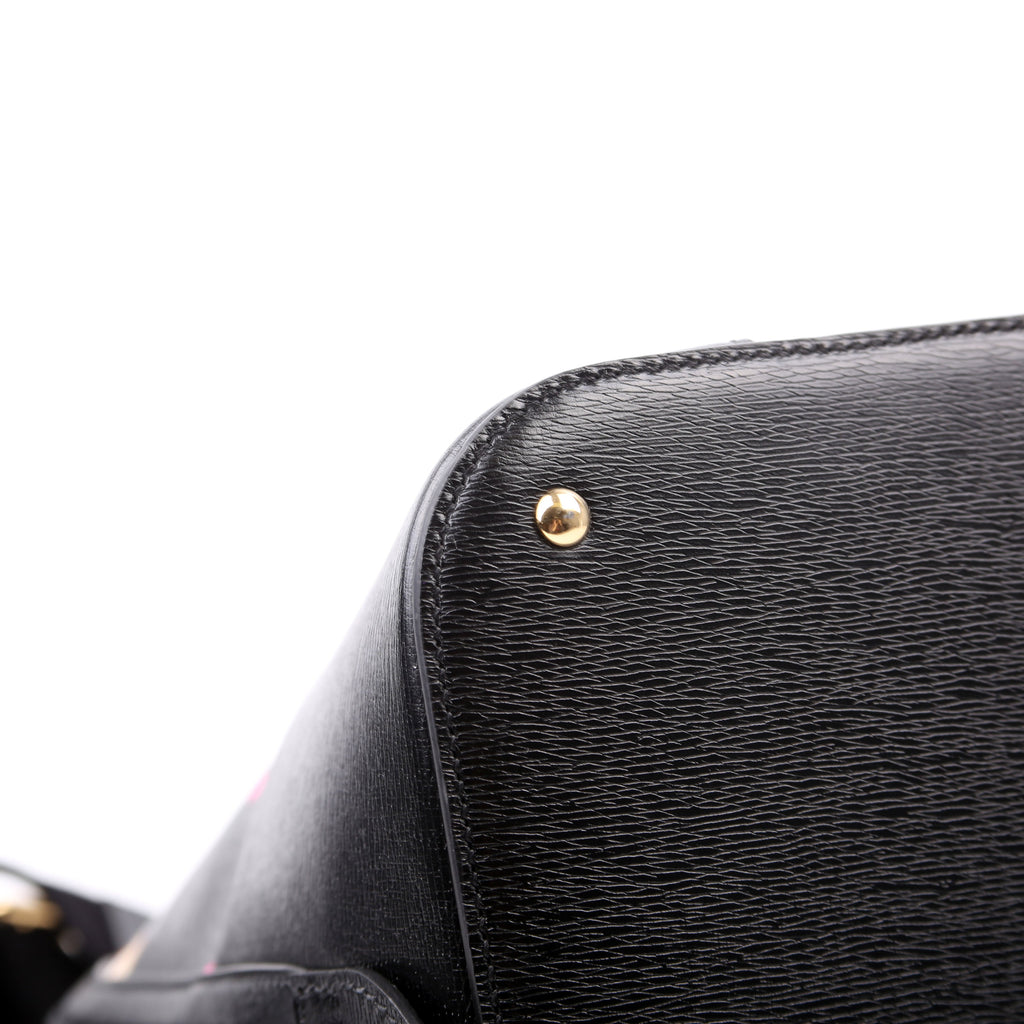 Gucci 739725 Dome Satchel Pikarar Black