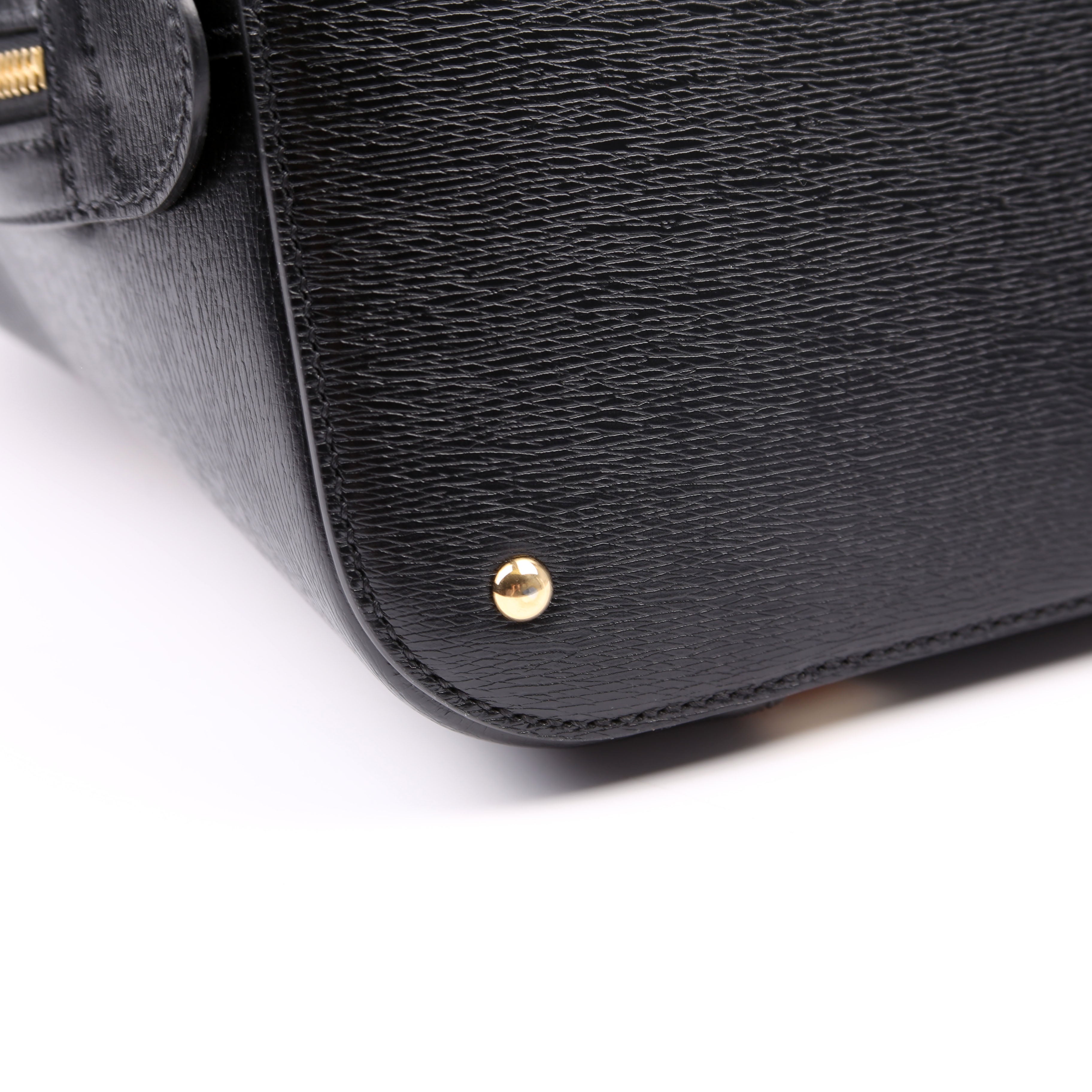 Gucci 739725 Dome Satchel Pikarar Black
